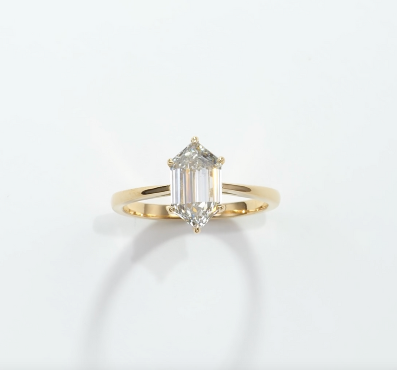 Hexagonal Engagement Ring