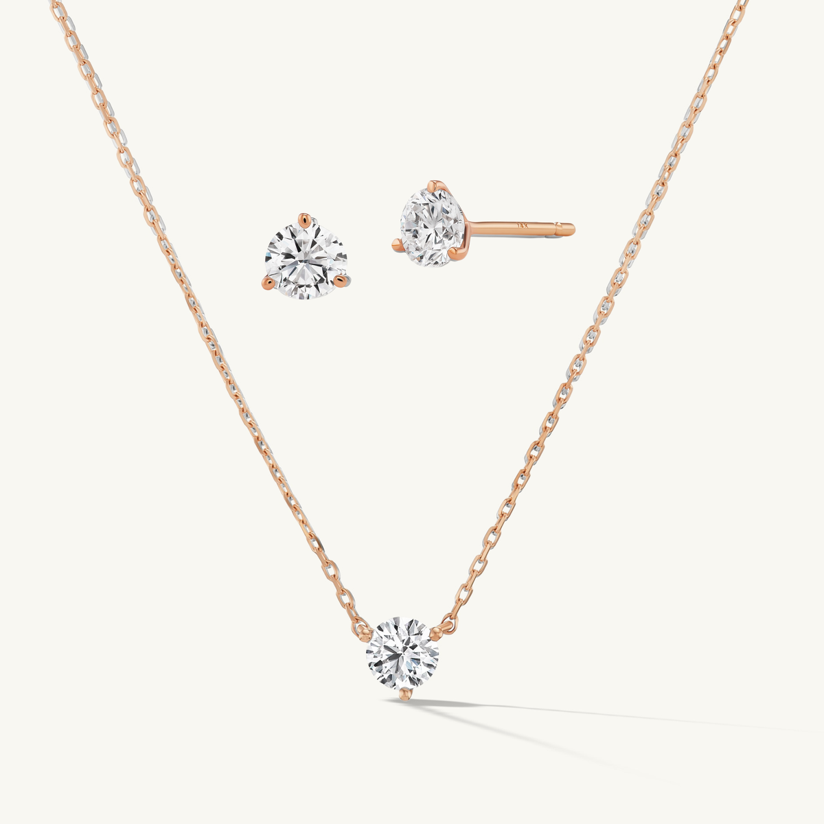 Holiday Diamond Studs & Pendant