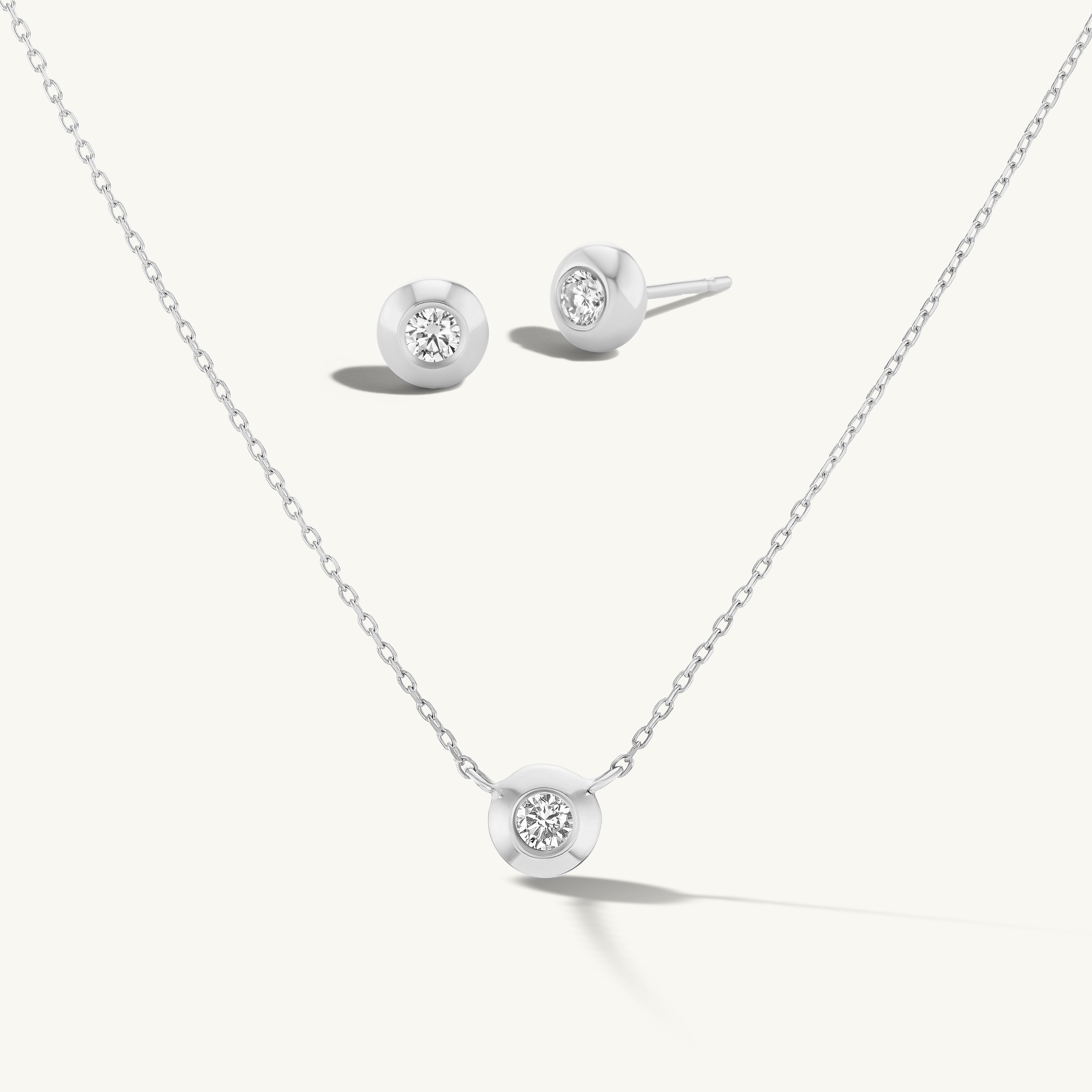 Holiday Gift Box: Diamond Studs & Necklace ($1,600 Value)