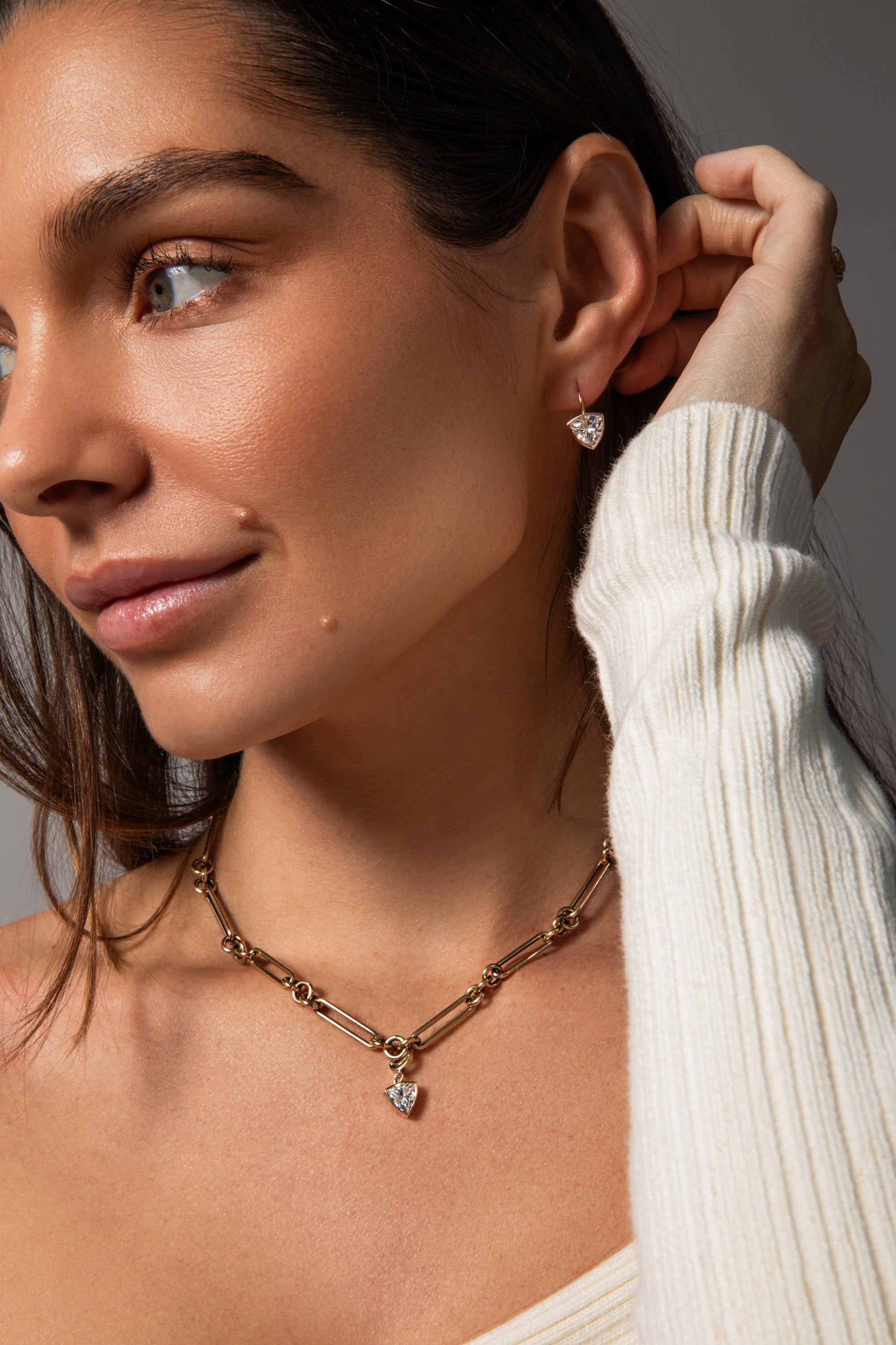 Trillion Bezel Charm