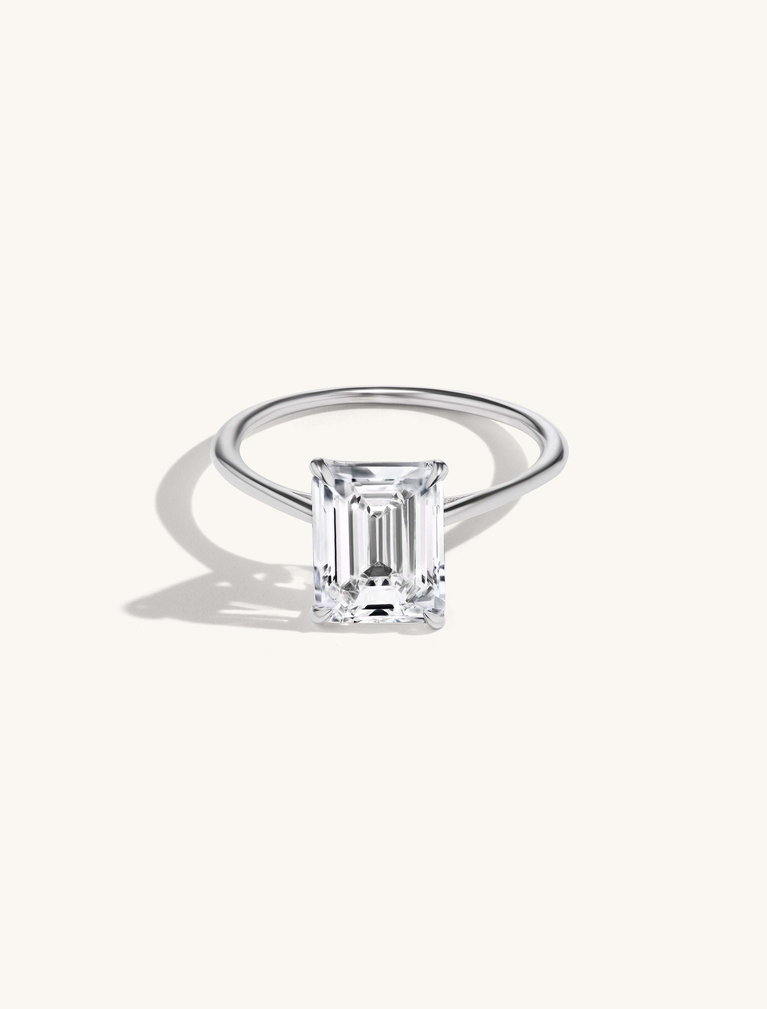 Floating Emerald Engagement Try-On Ring