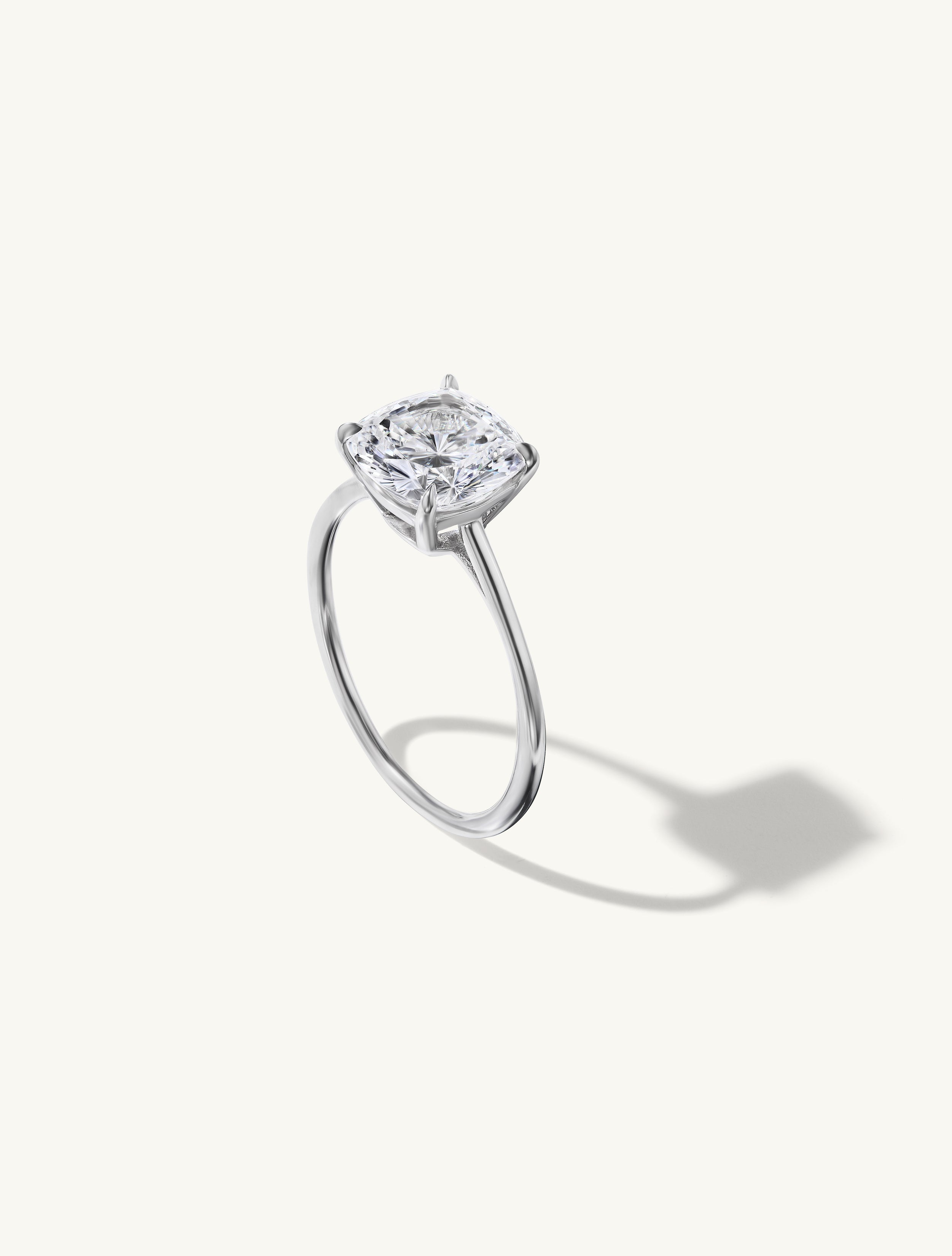 Floating Round Engagement Try-On Ring