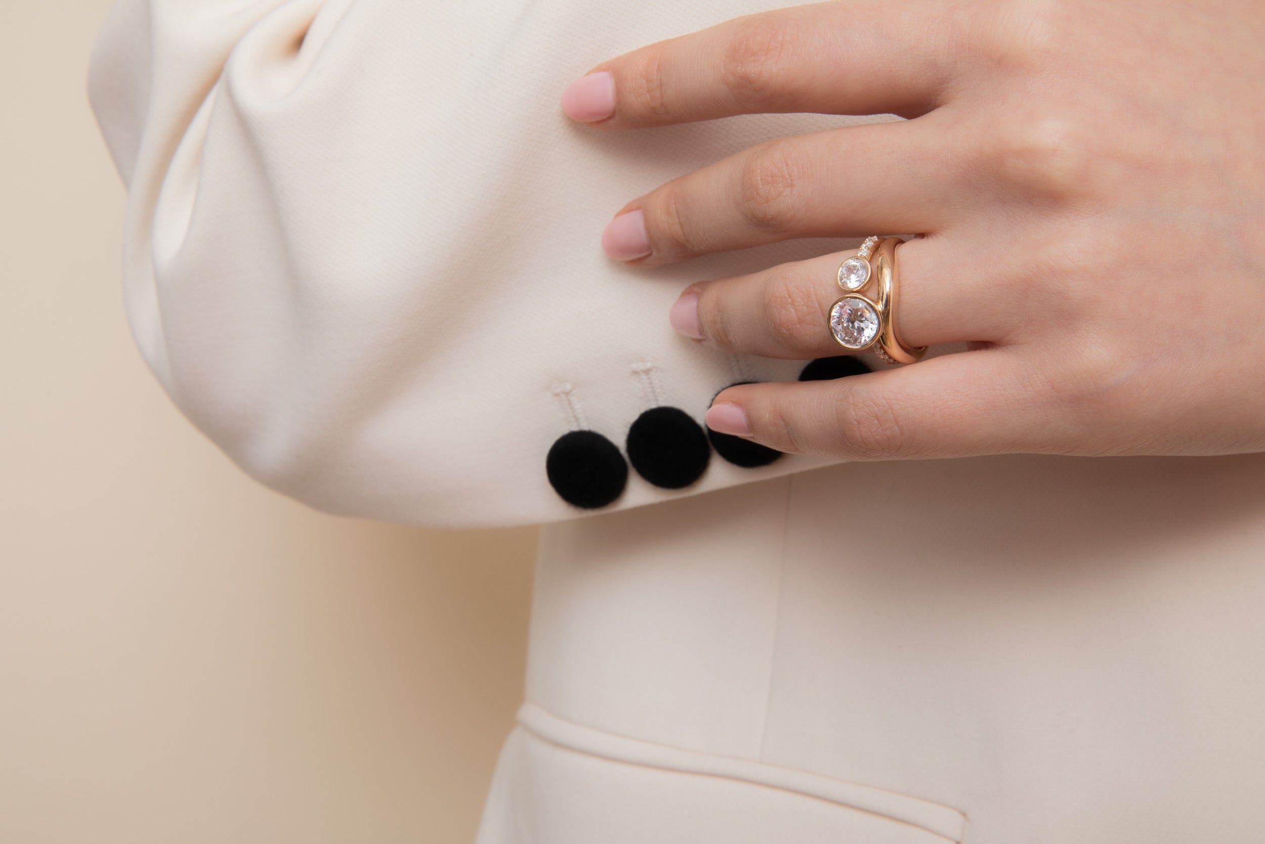 Open Pave Round Band