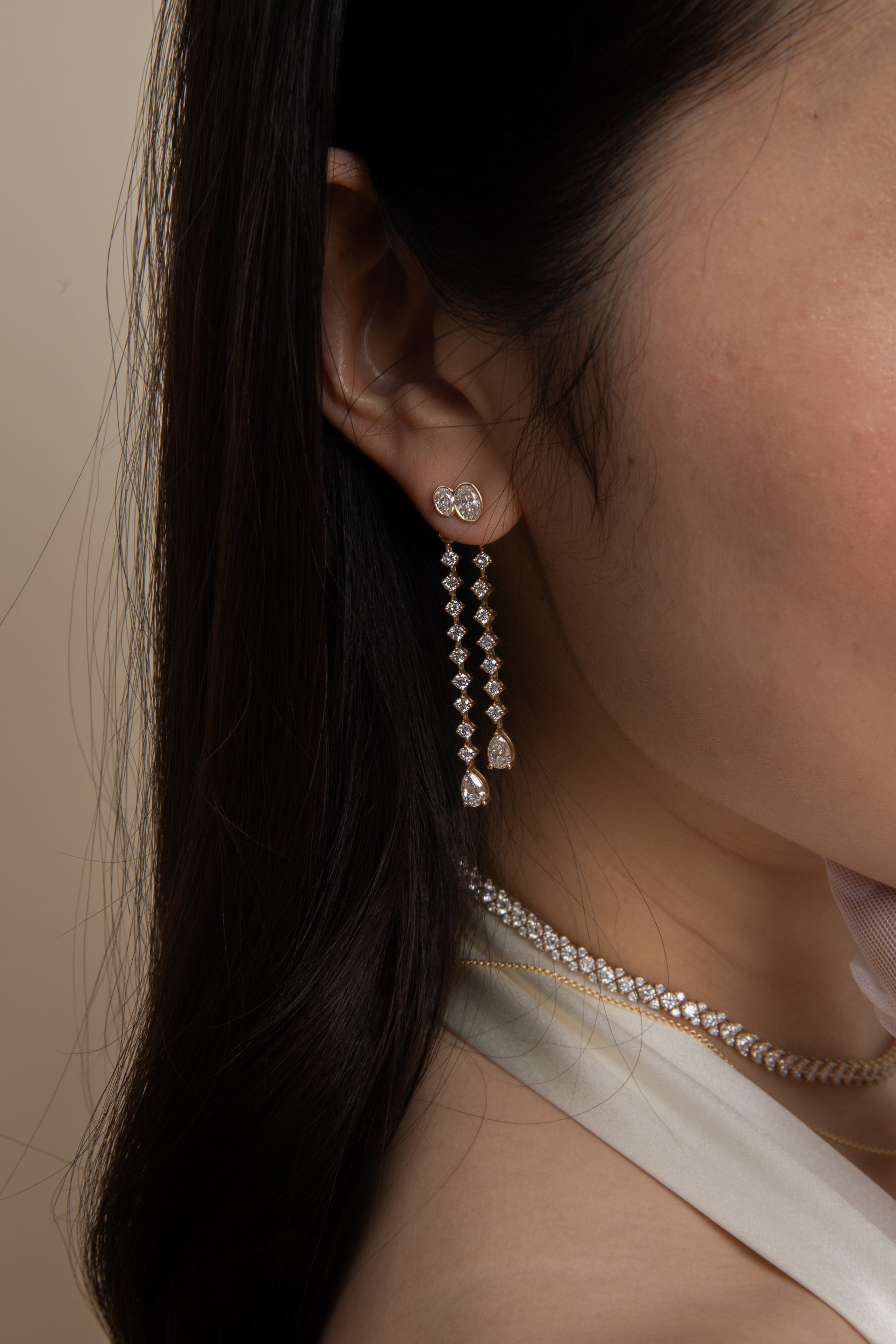 Duet Oval Stud