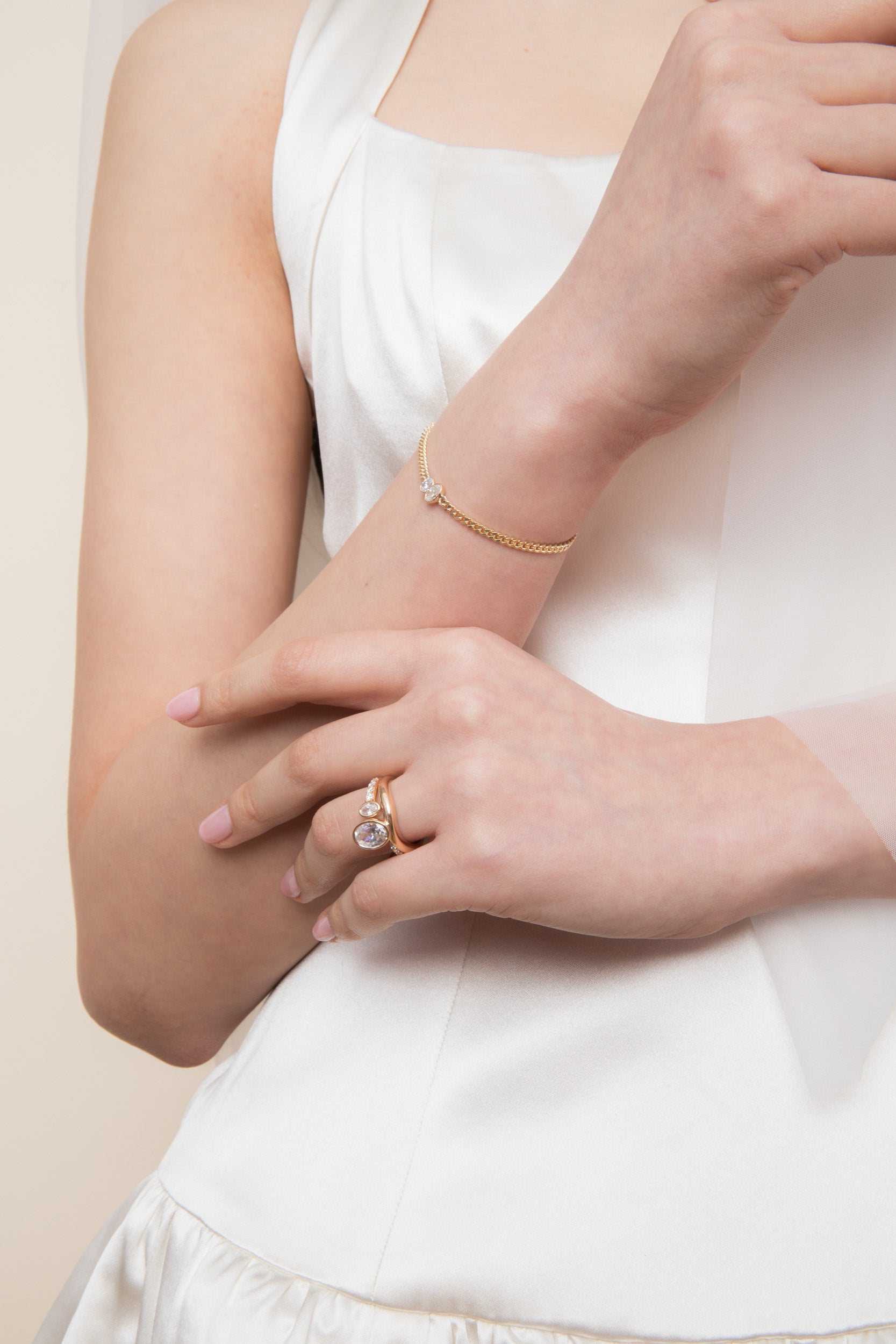 Open Pave Oval Band