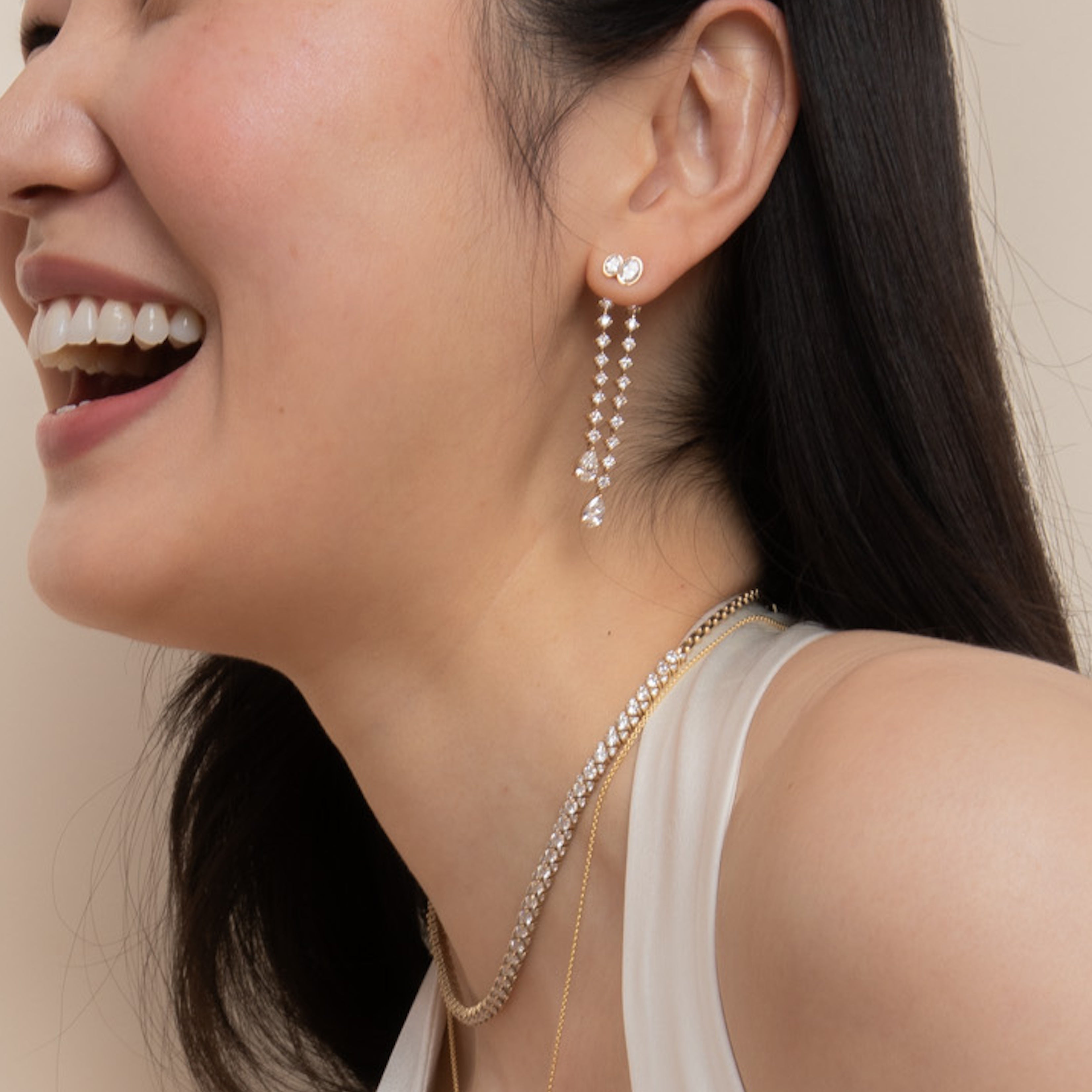Duet Oval Stud
