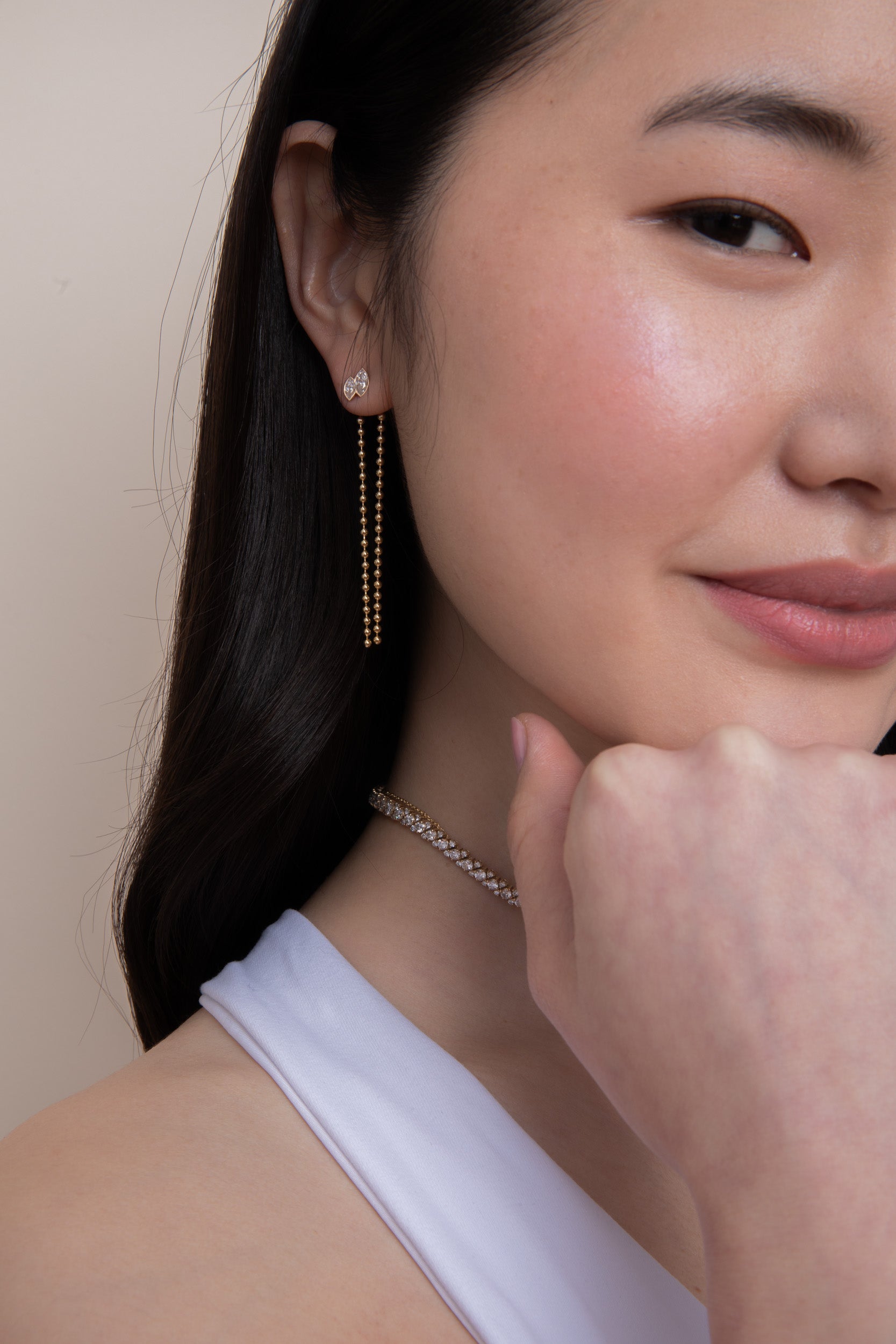 Duet Marquise Stud