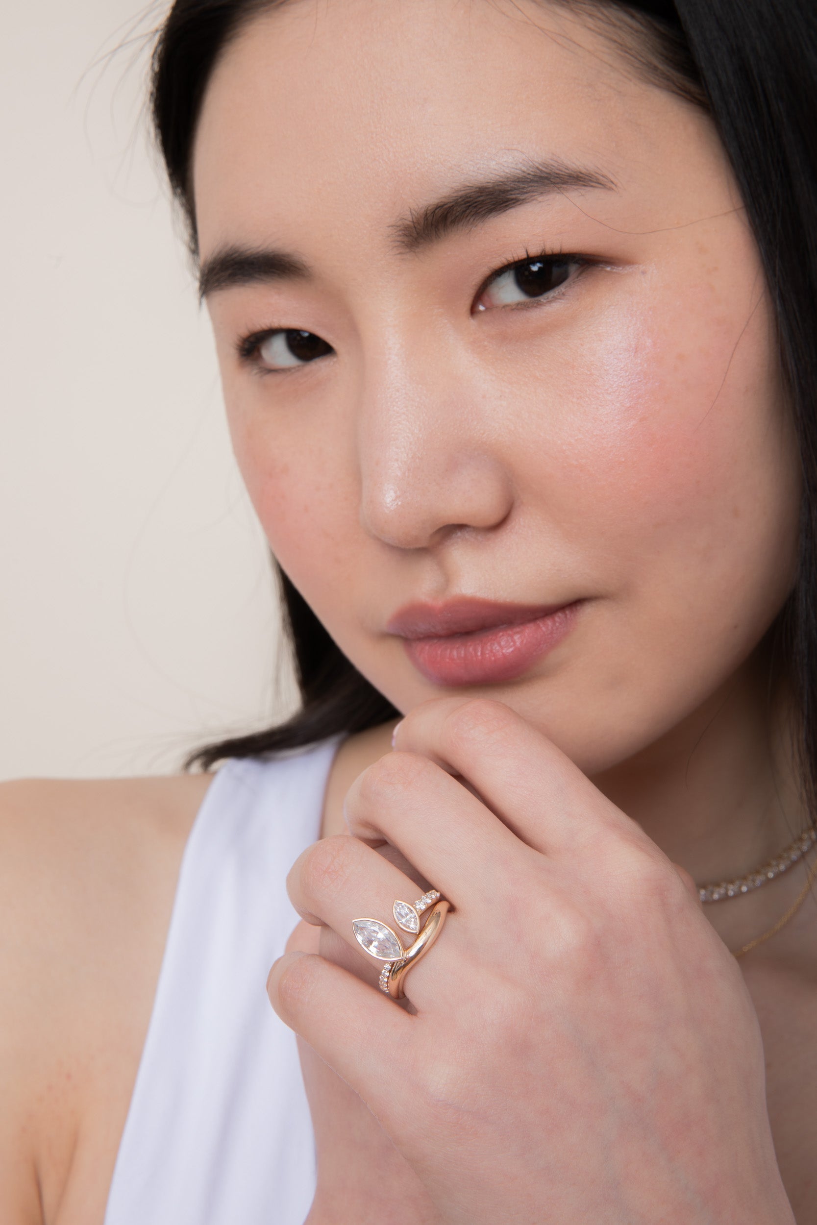 Open Pave Marquise Try-on Band