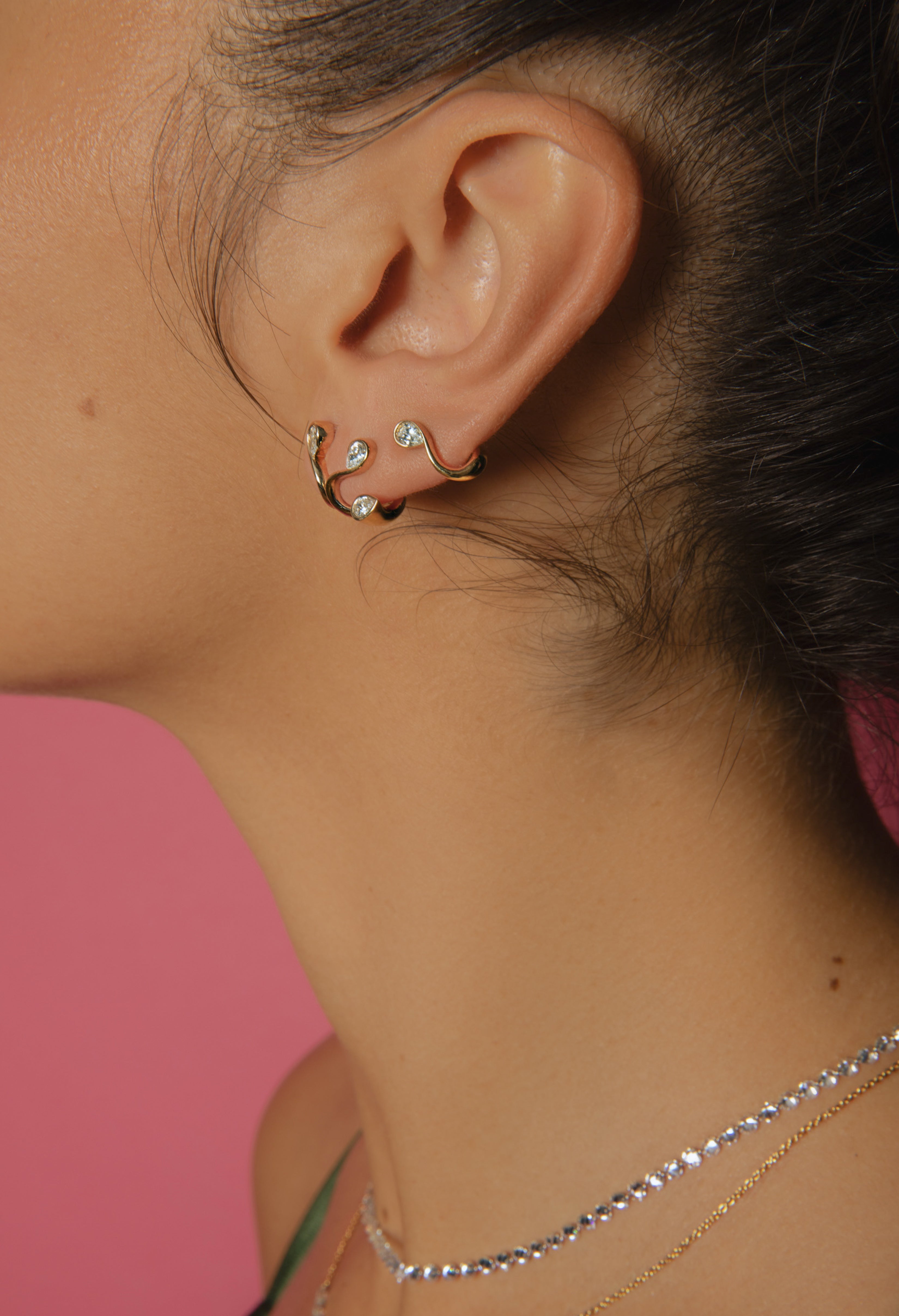 Double Pear Forever Earring