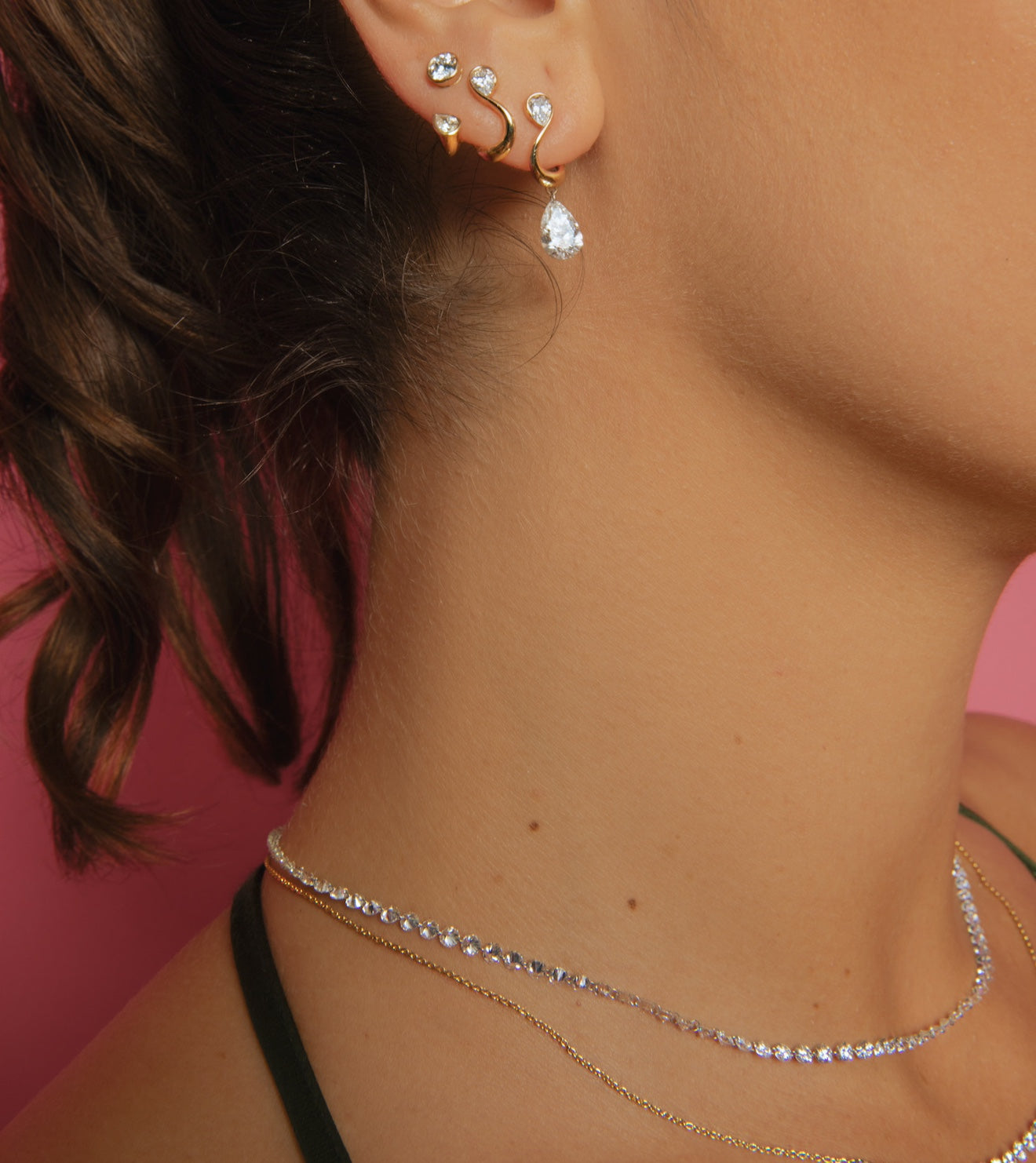 Double Pear Forever Earring