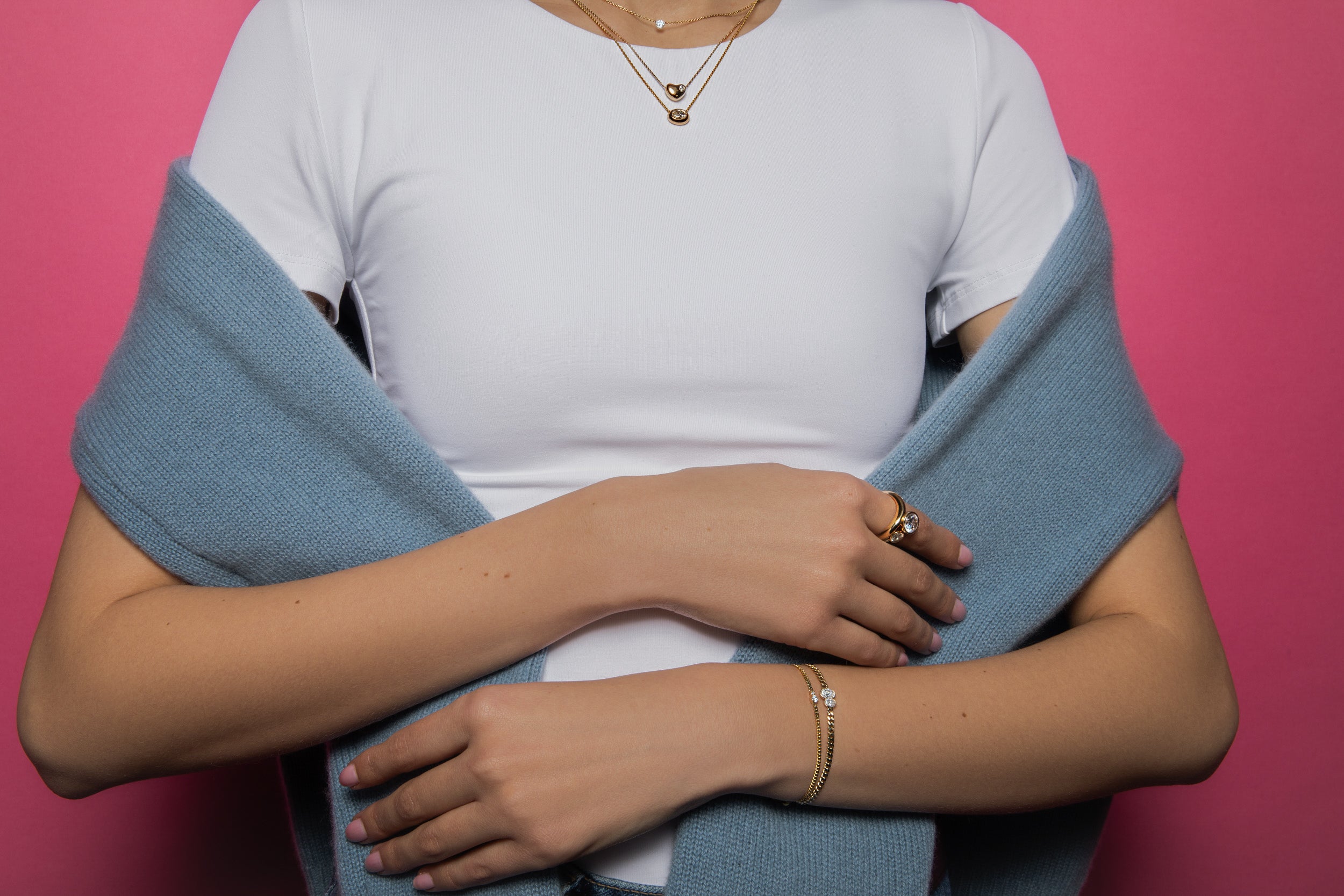 Double Diamond Chain Bracelet