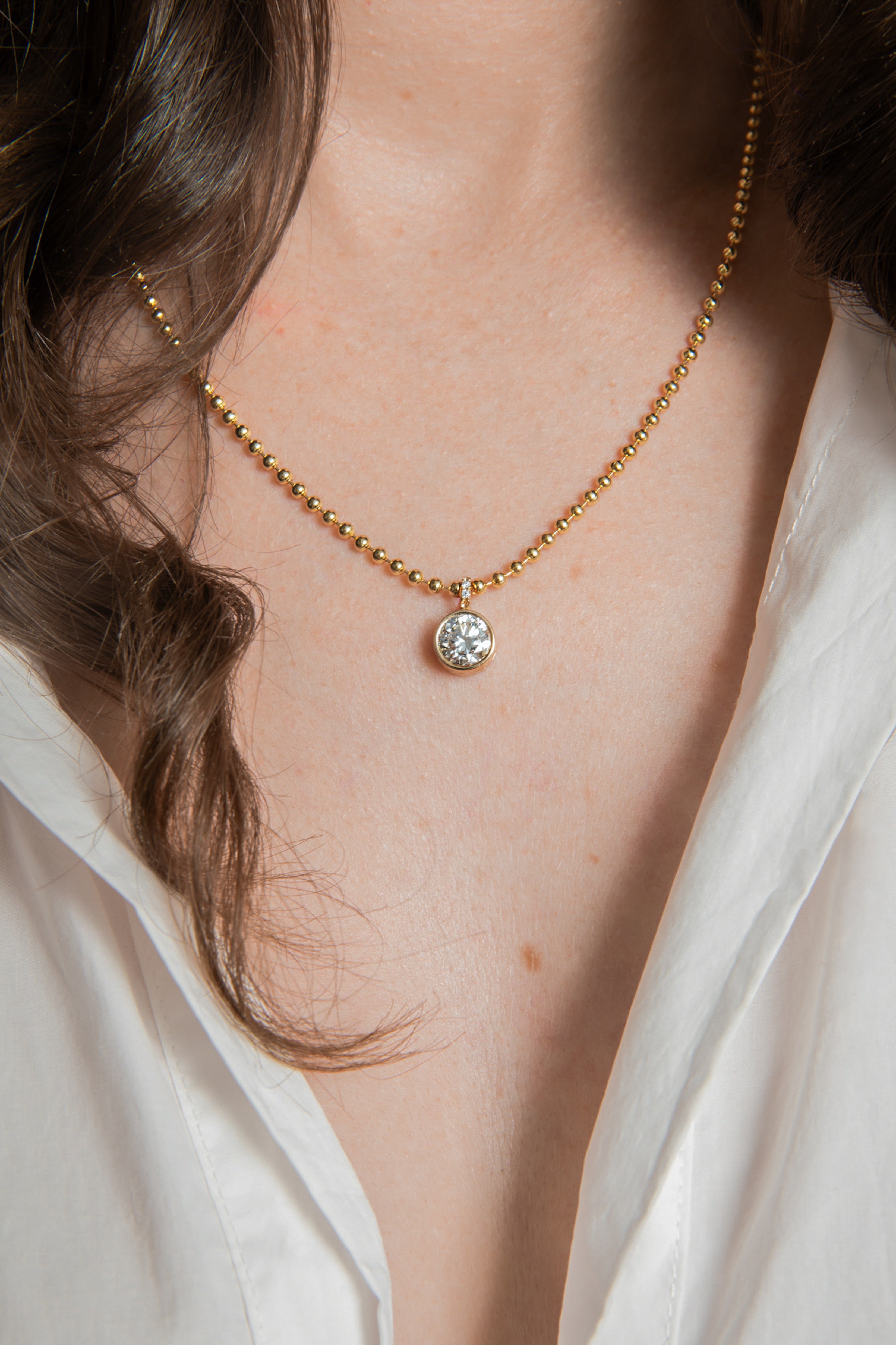 Round Pendant Necklace
