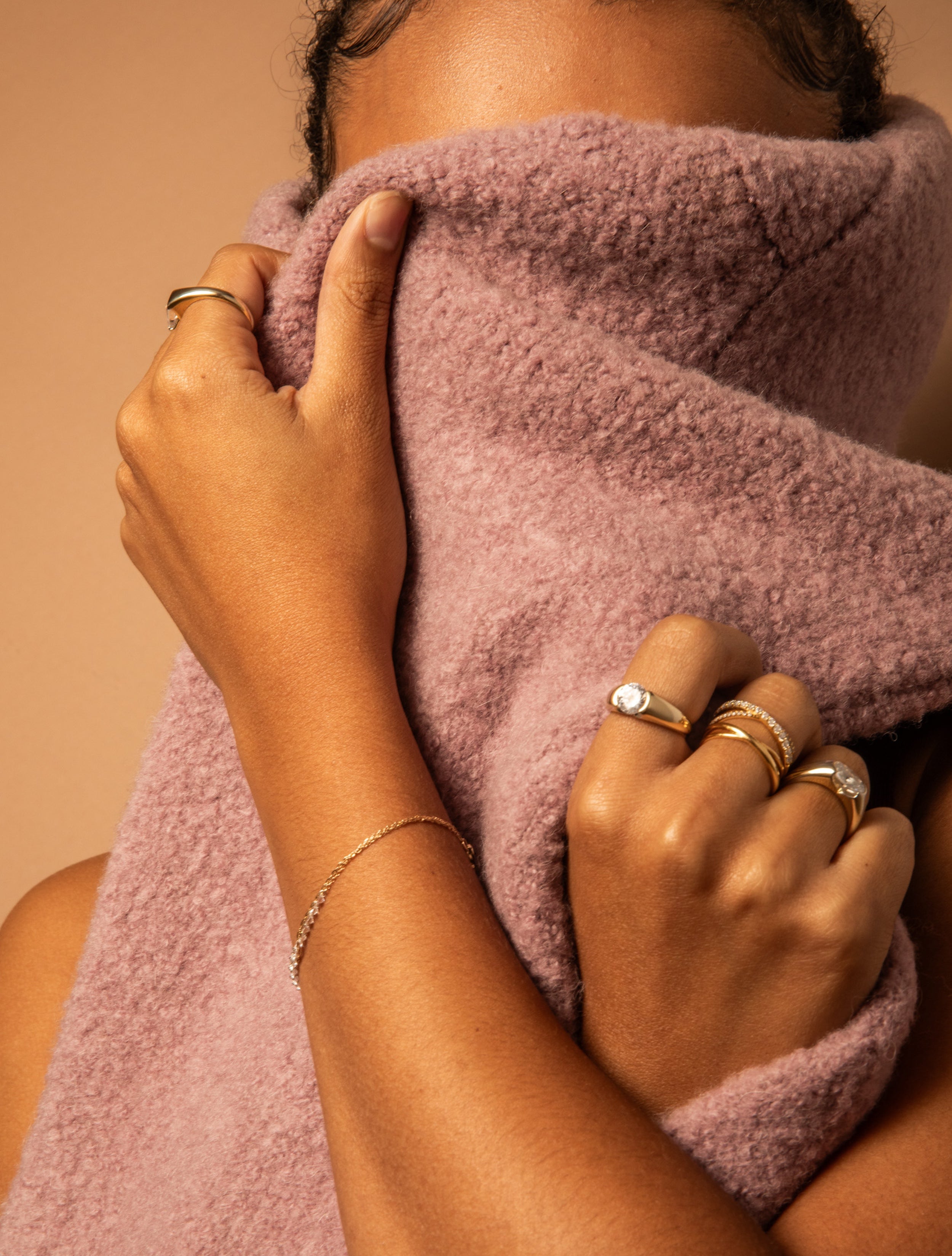 Round Cut Signet Ring