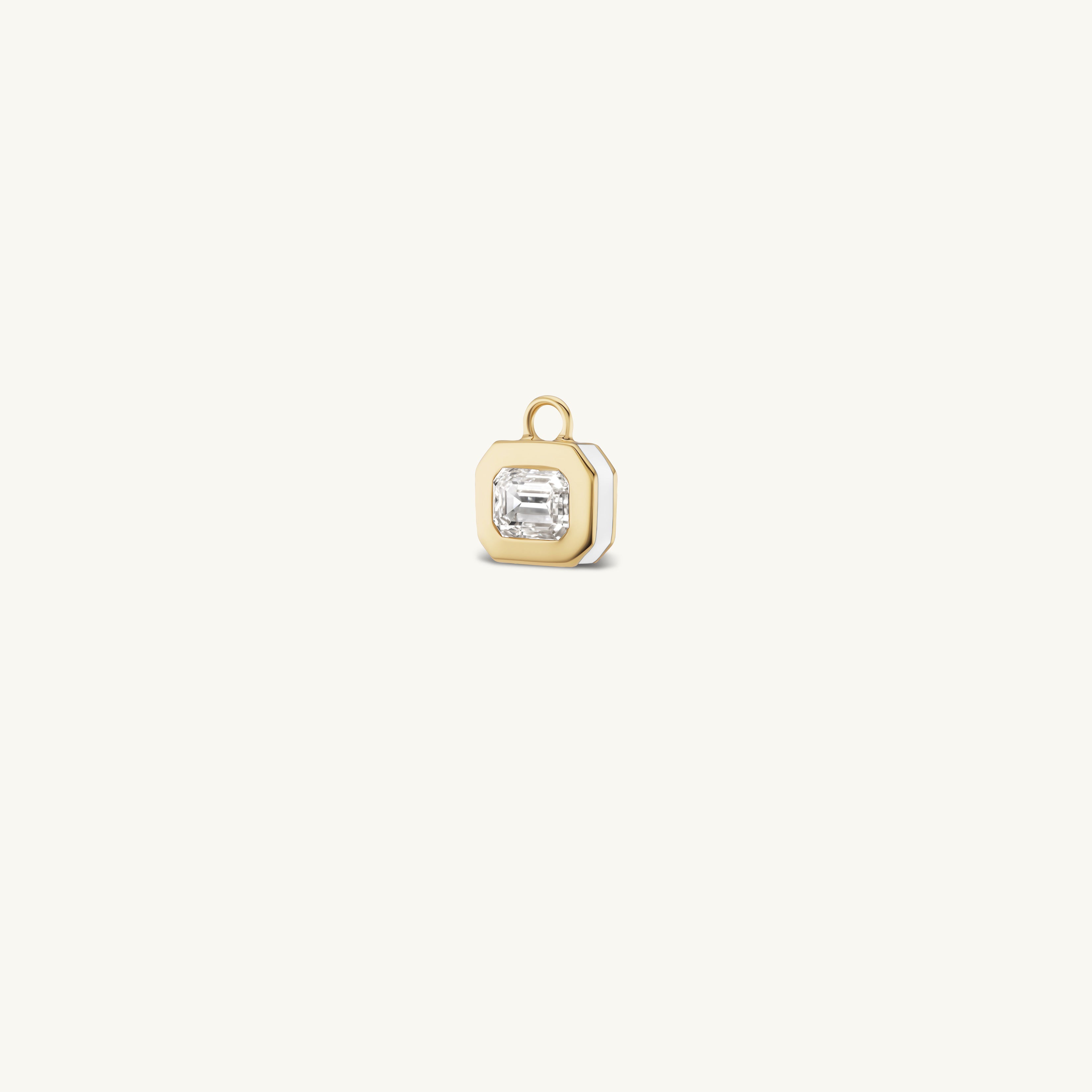 SRJ X ZM Emerald Diamond and Enamel Earring Charms