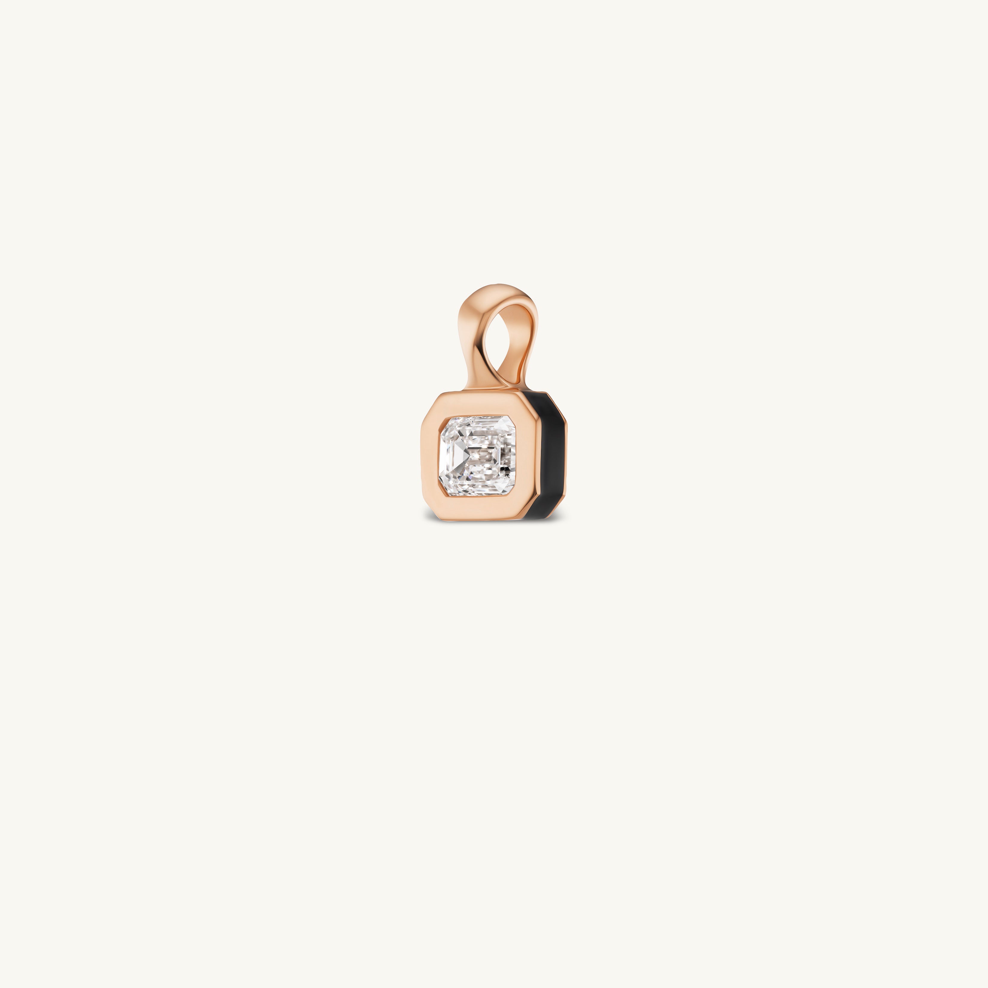 SRJ x ZM Emerald Diamond and Enamel Pendant