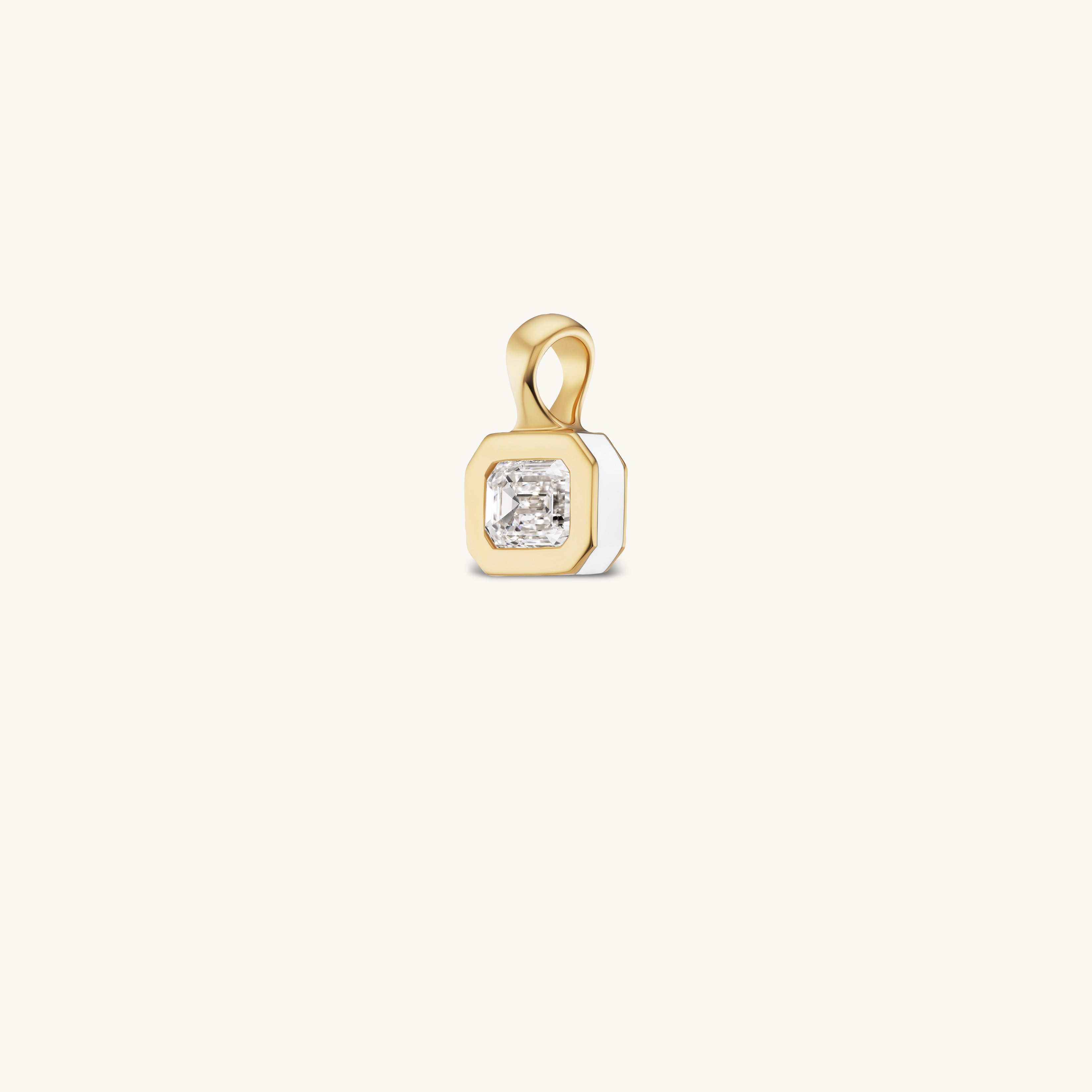 SRJ x ZM Emerald Diamond and Enamel Pendant
