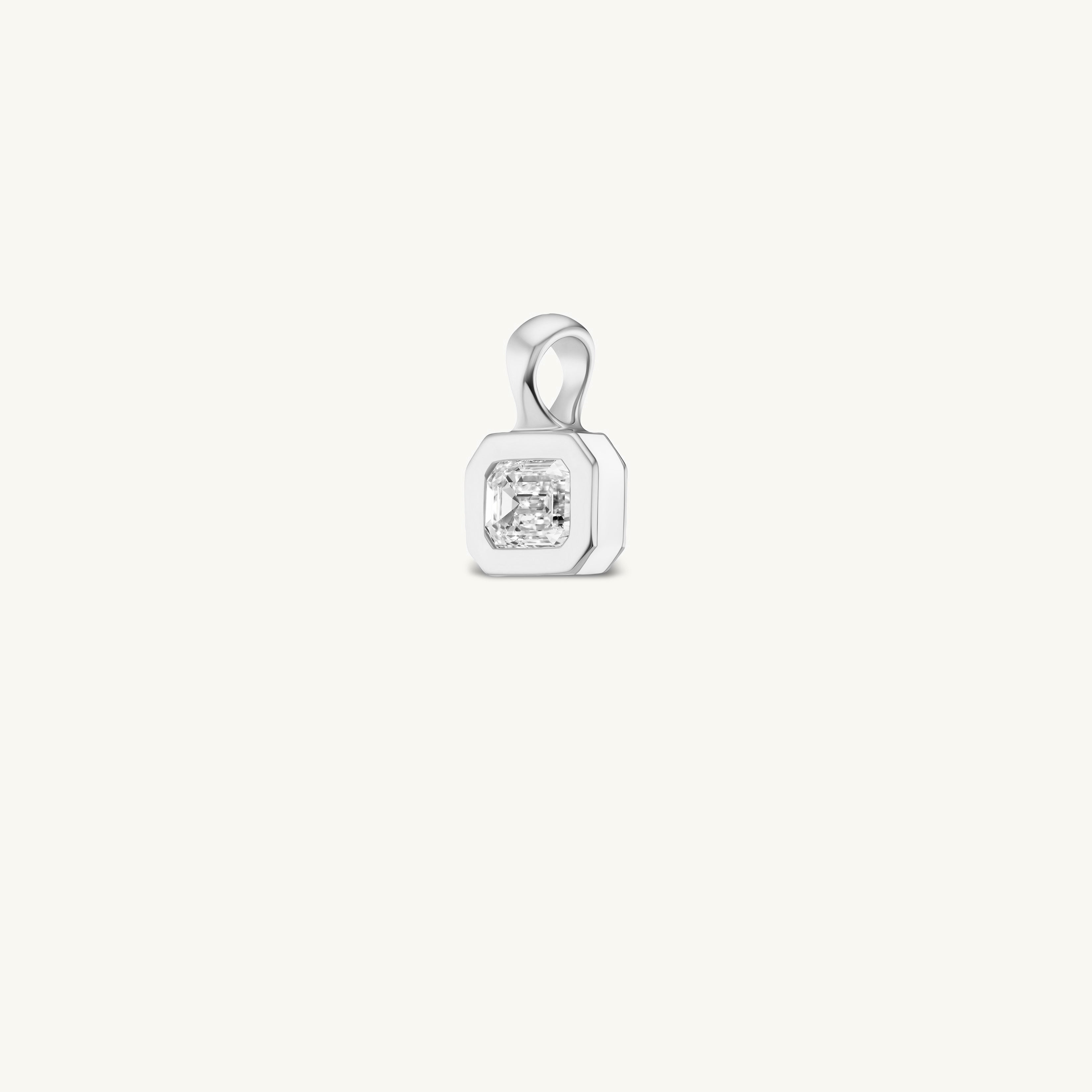 SRJ x ZM Emerald Diamond and Enamel Pendant