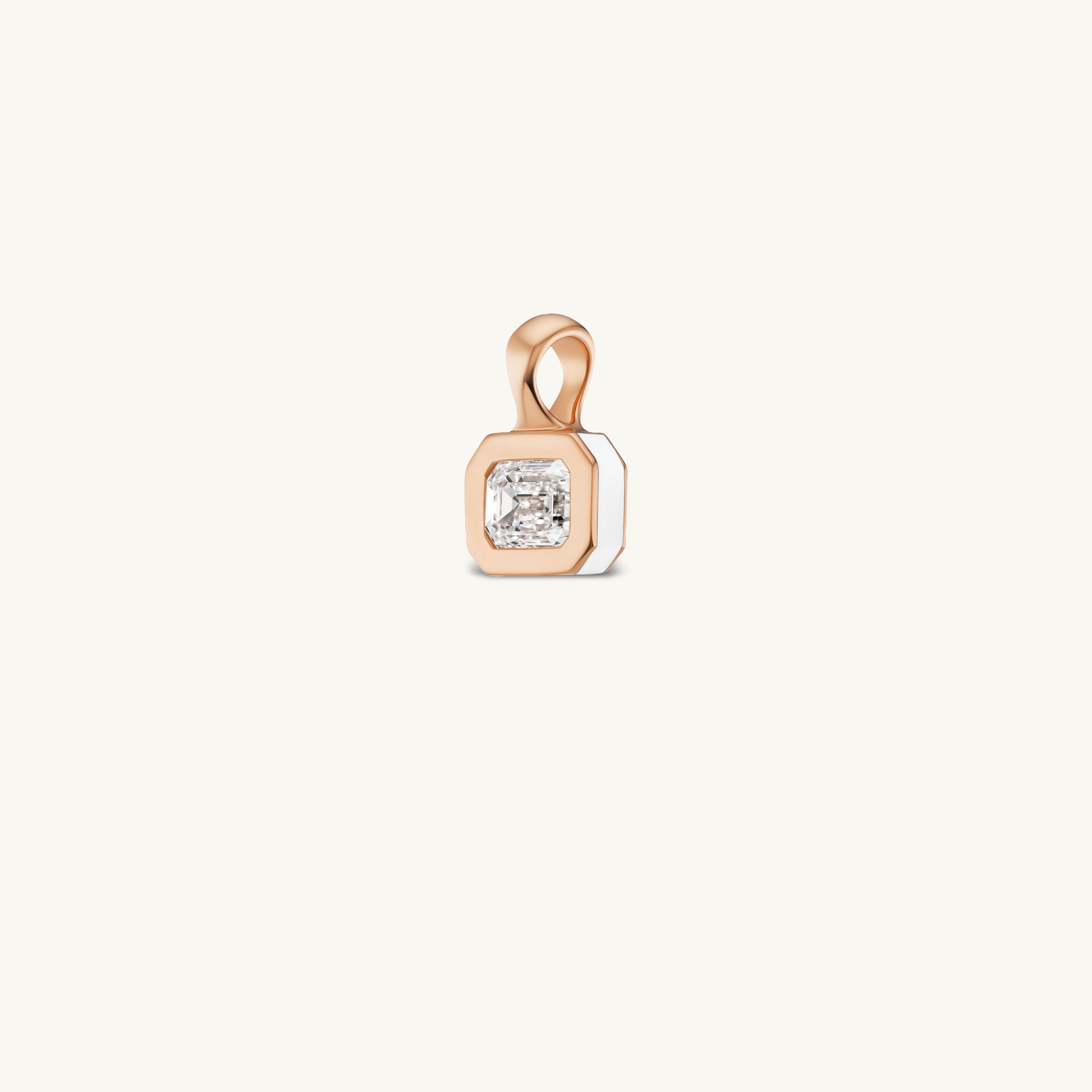 SRJ x ZM Emerald Diamond and Enamel Pendant