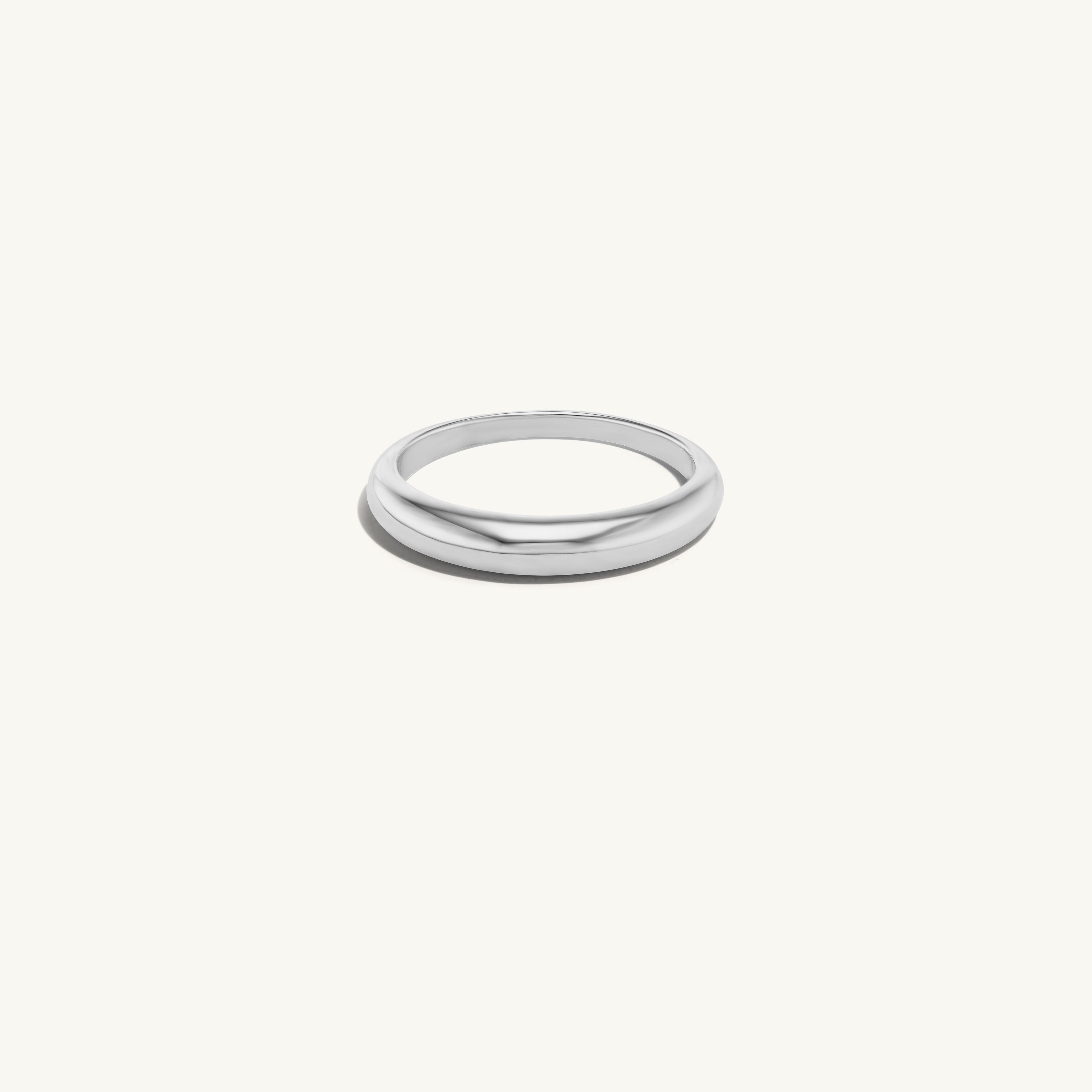 Thin Gold Tapered Band