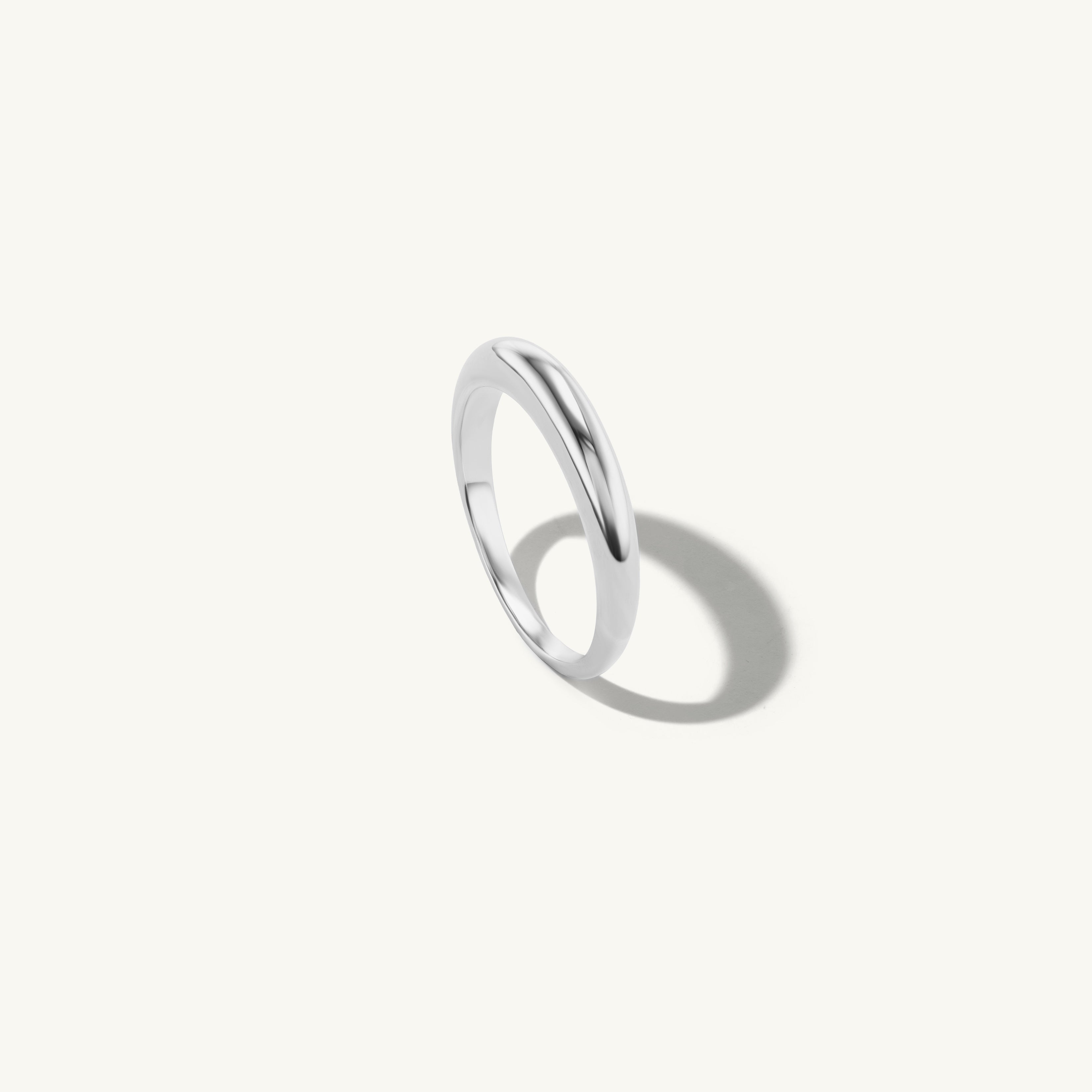 Thin Gold Tapered Band