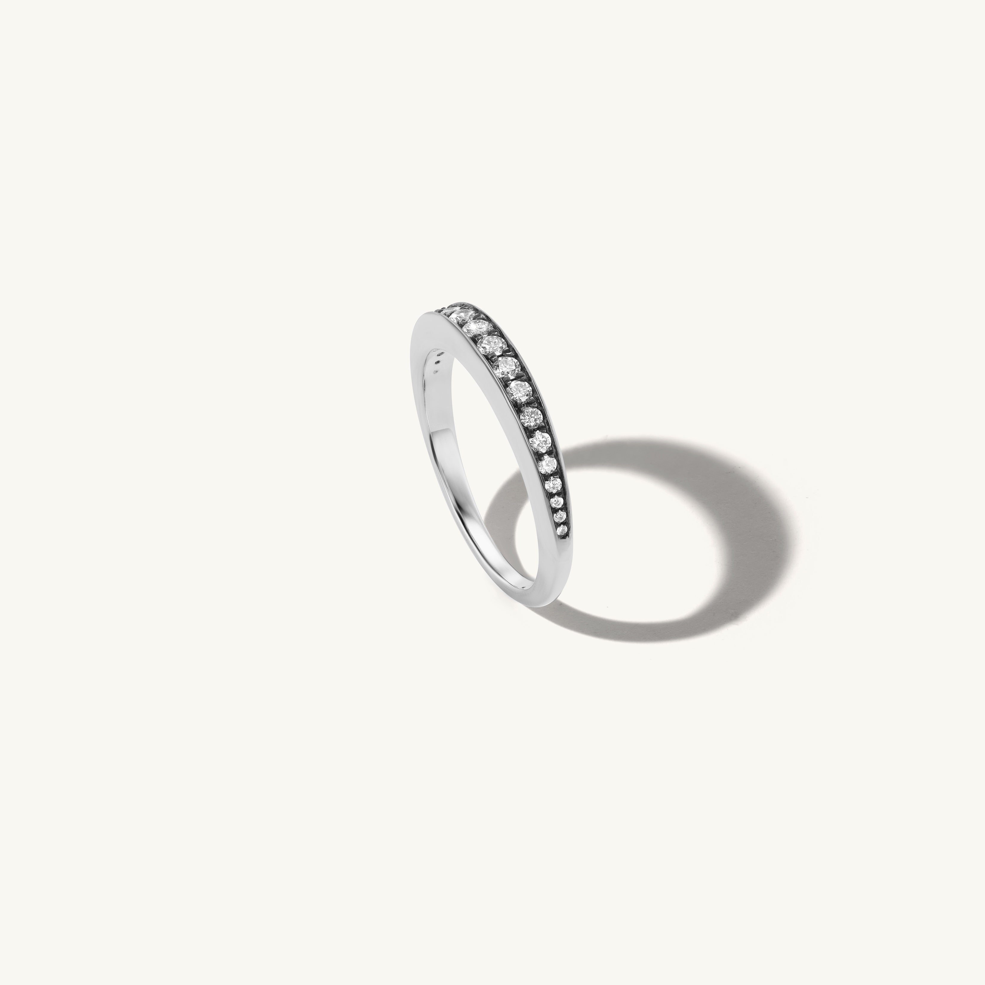 Thin Patina Diamond Band