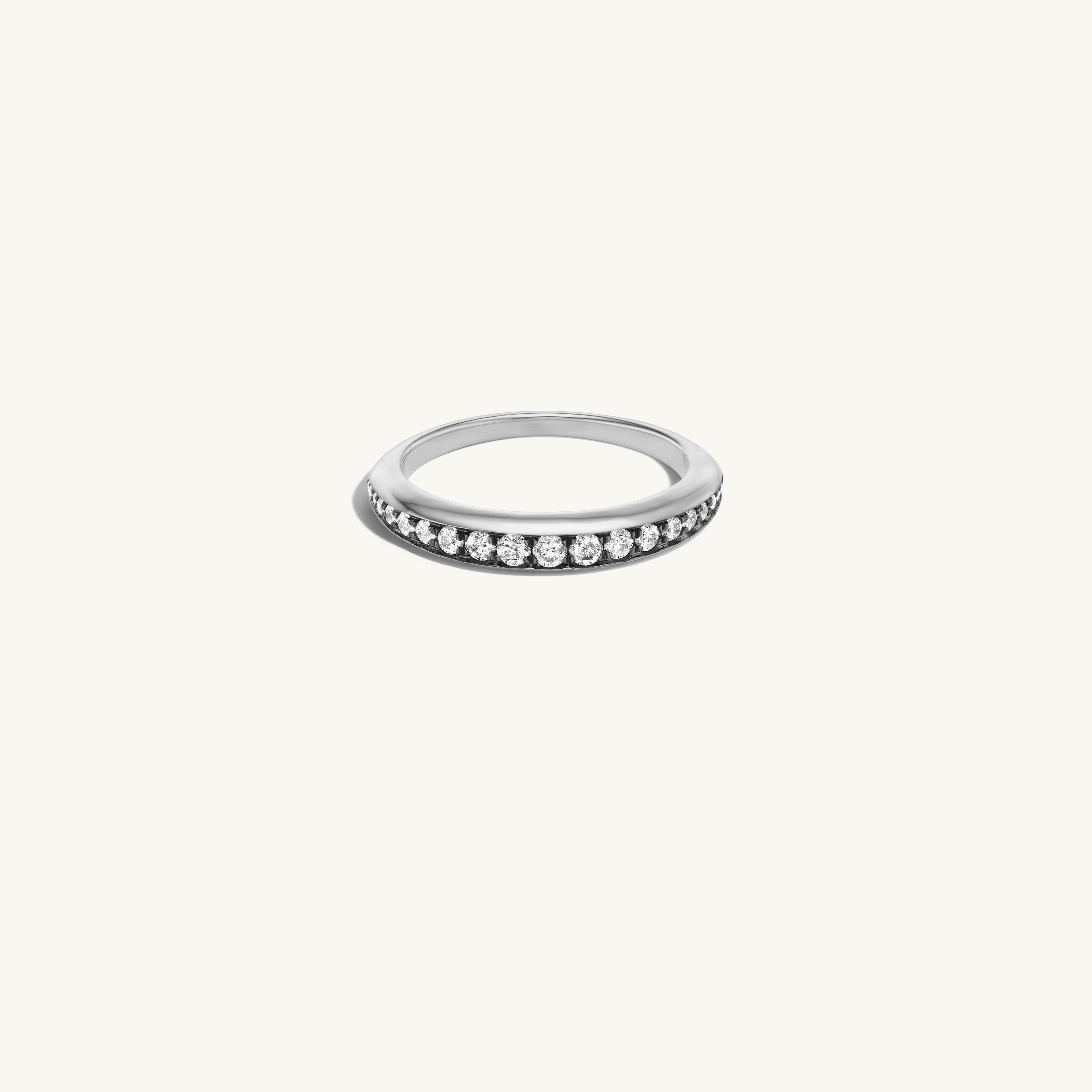 Thin Patina Diamond Band