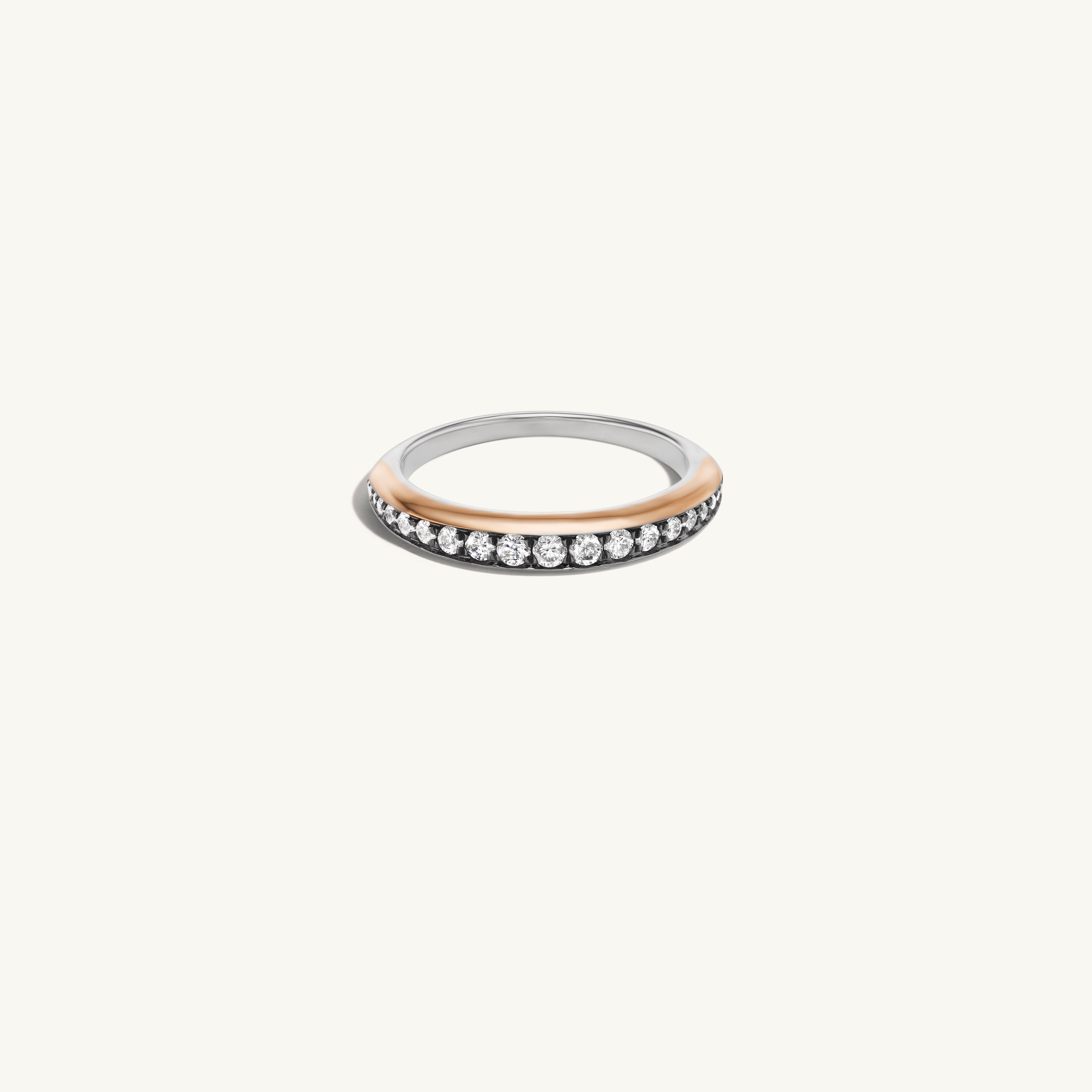 Thin Patina Diamond Band