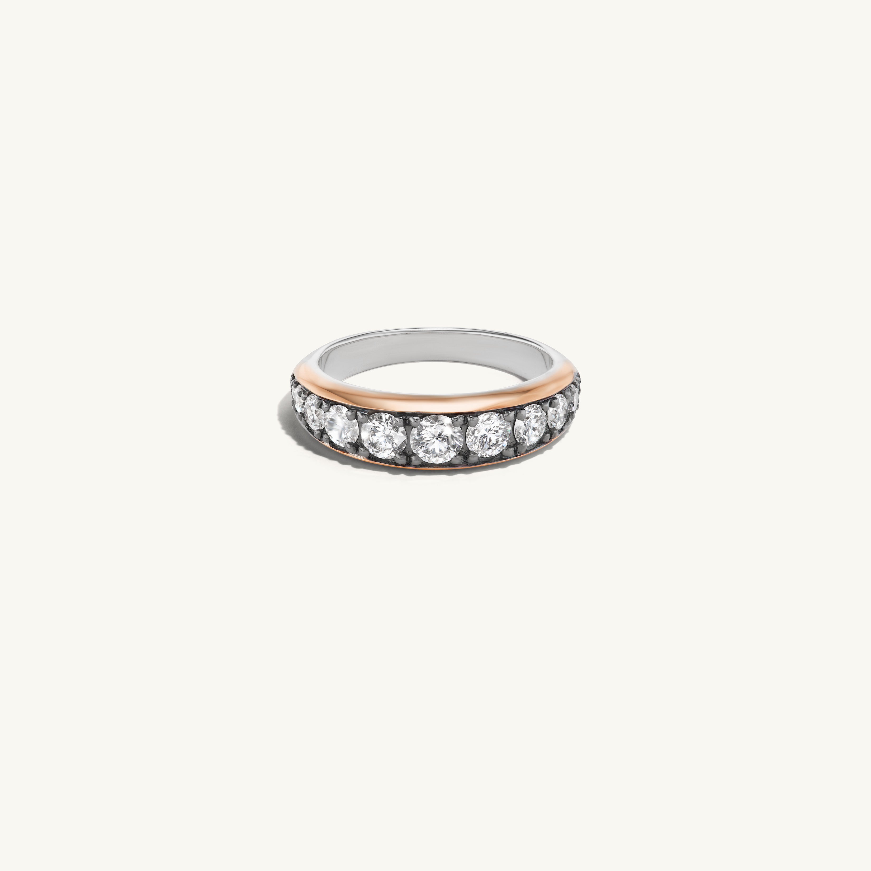 Thick Patina Diamond Band