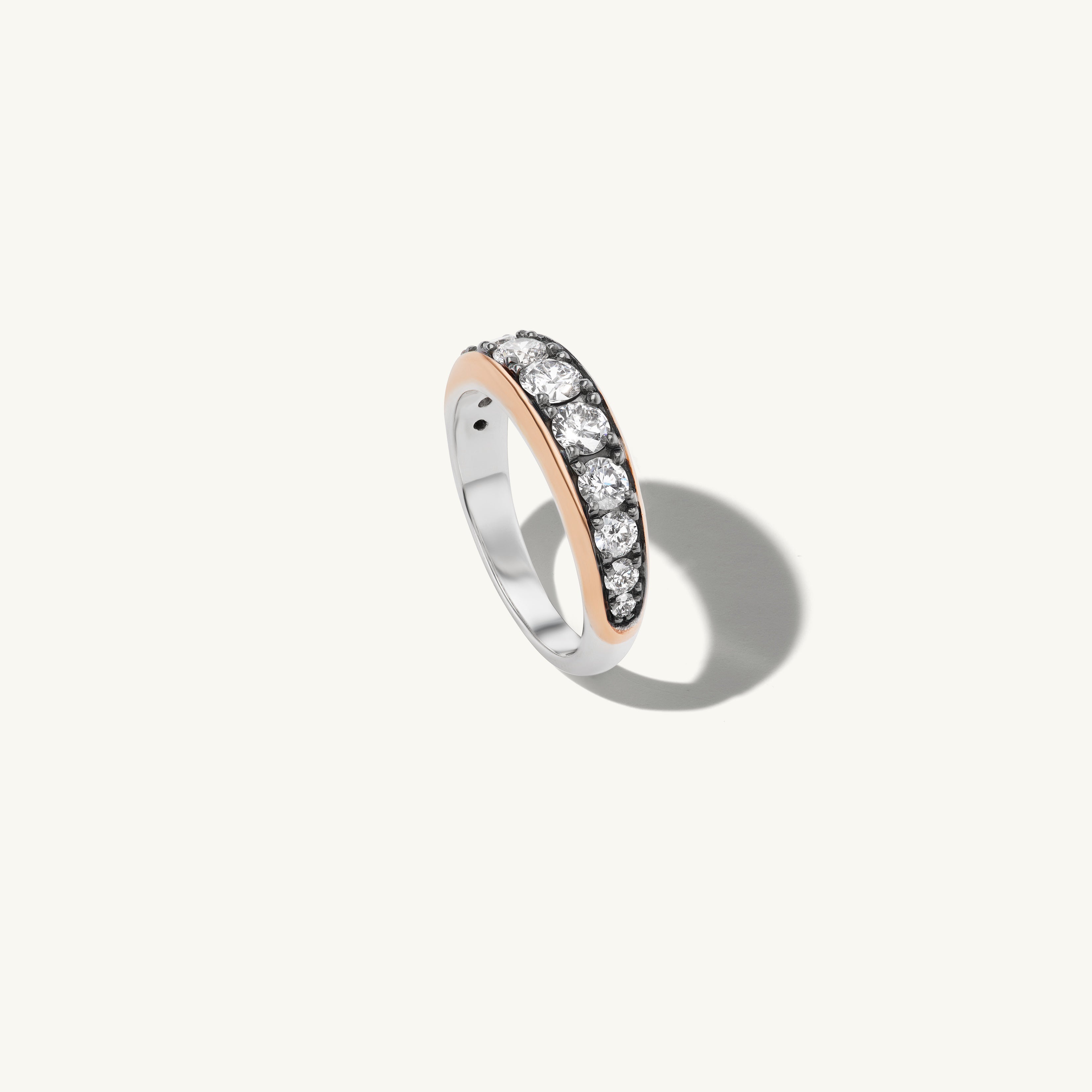 Thick Patina Diamond Band