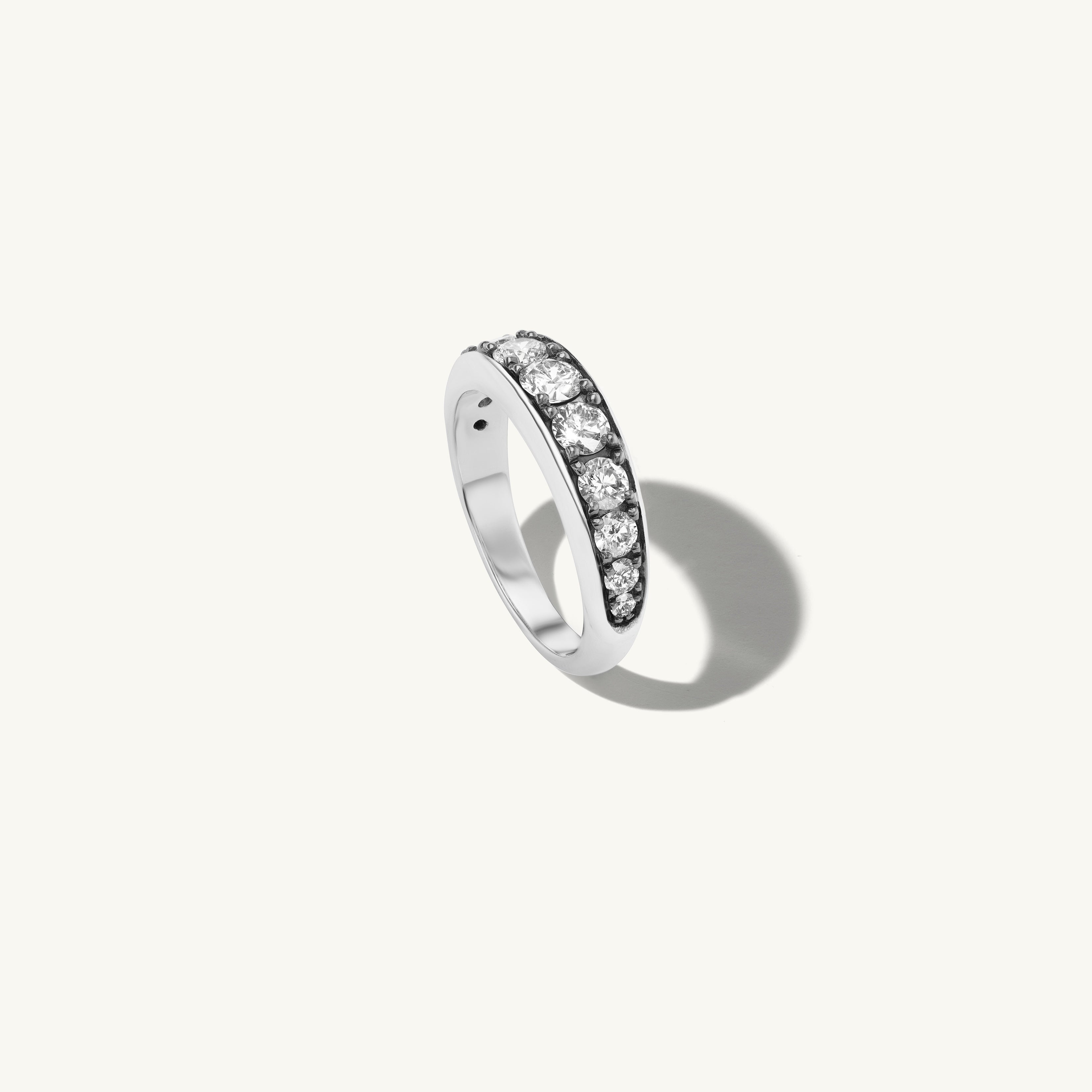 Thick Patina Diamond Band