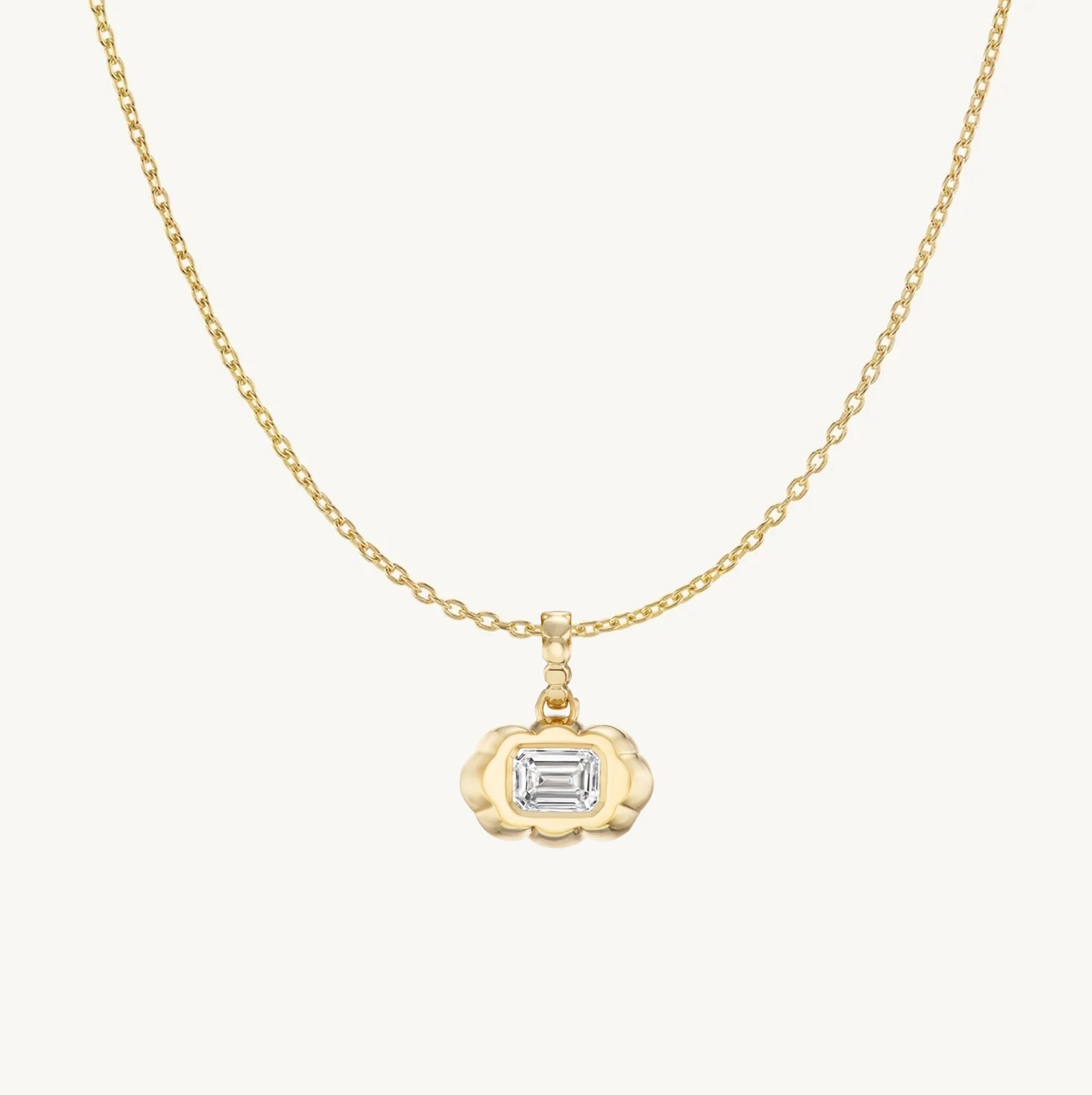 Cloud Diamond Pendant + Free Chain Necklace