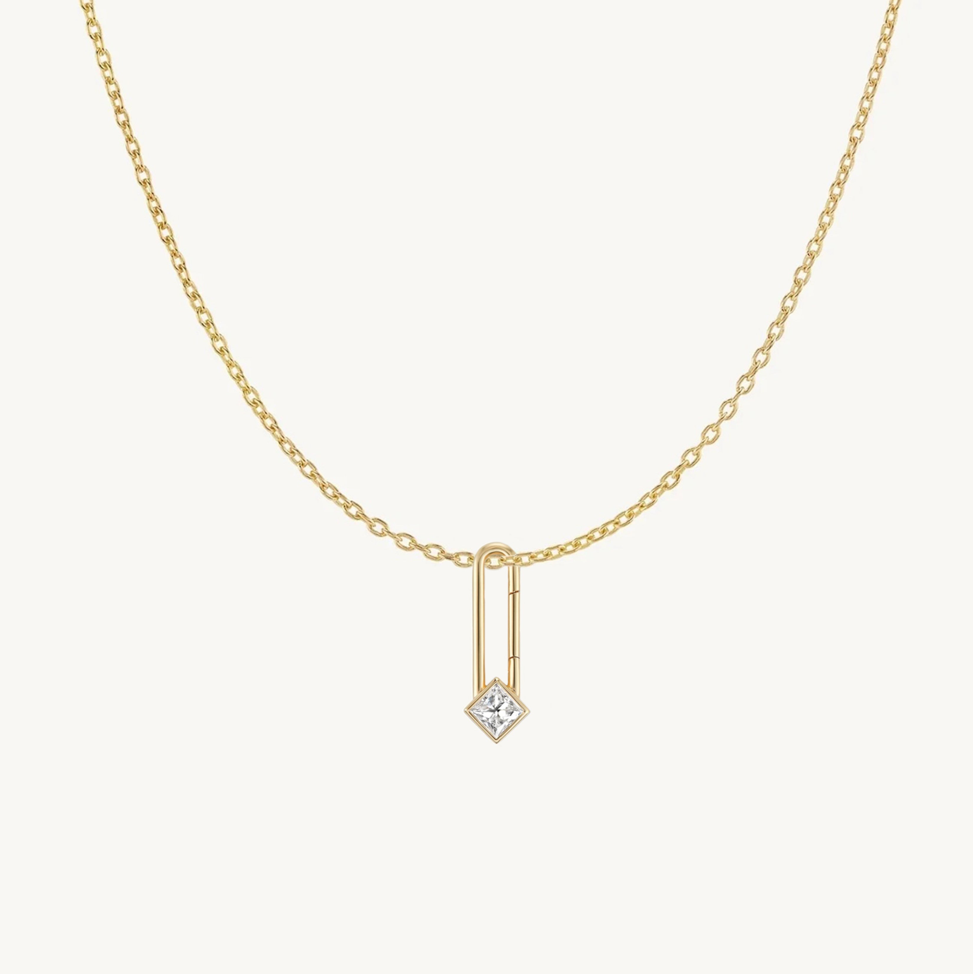 Princess Lock + Free Chain Necklace