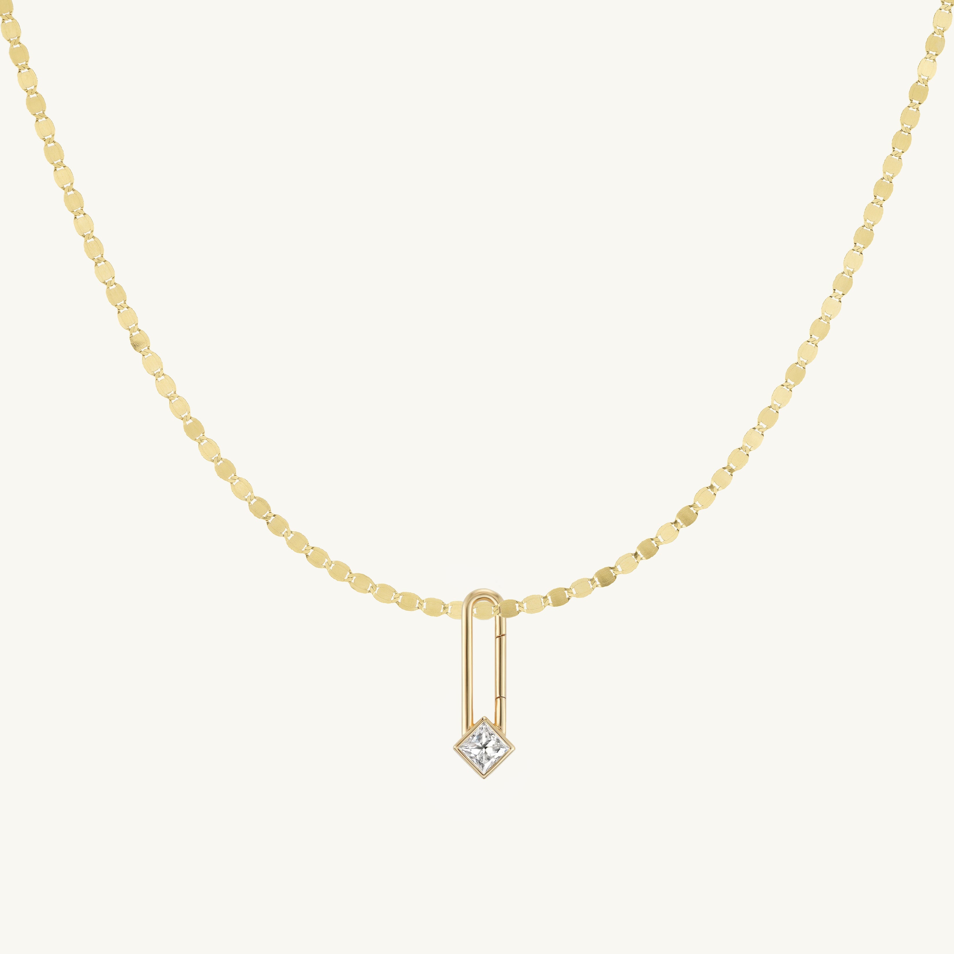 Princess Lock + Free Chain Necklace