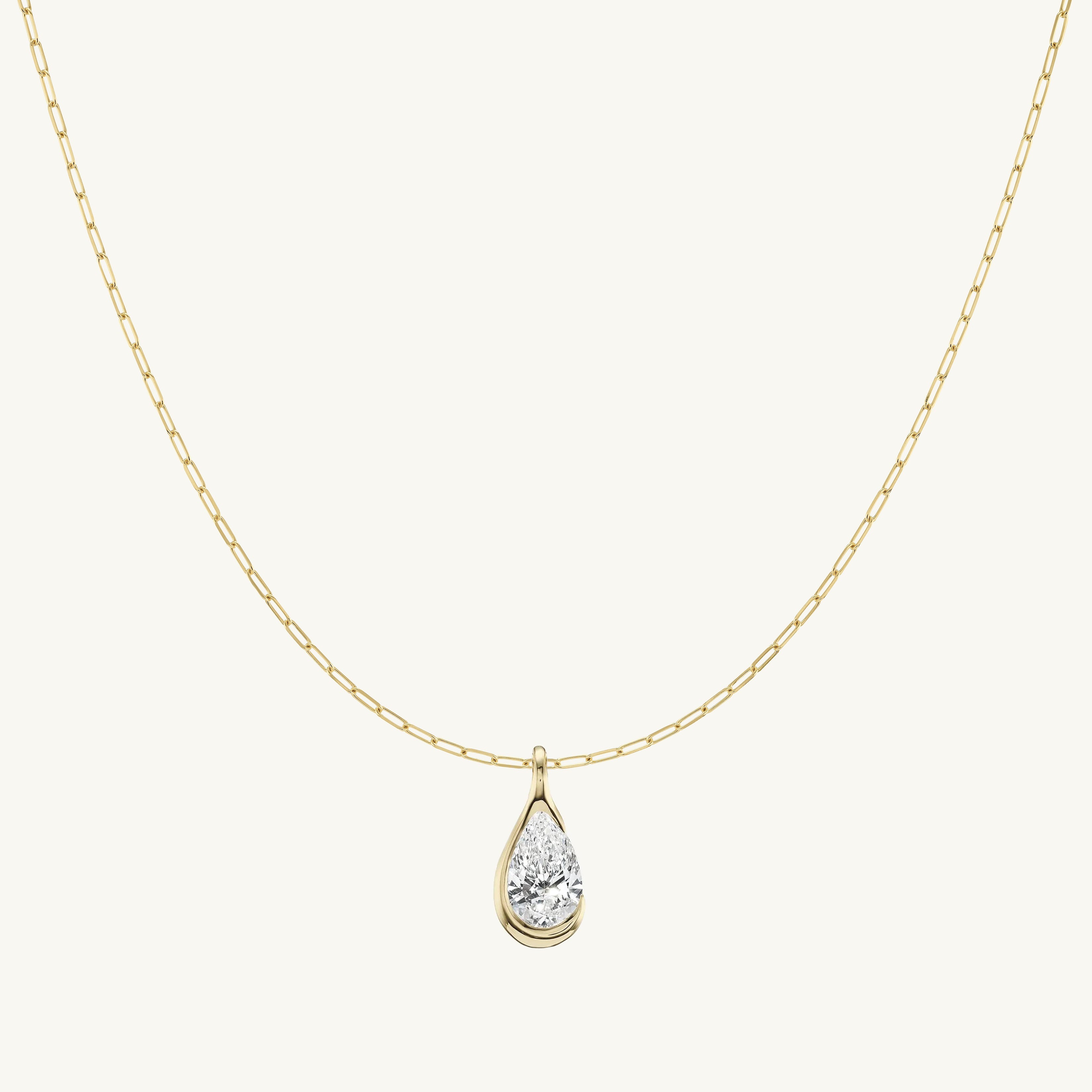Droplet Pendant + Free Chain Necklace