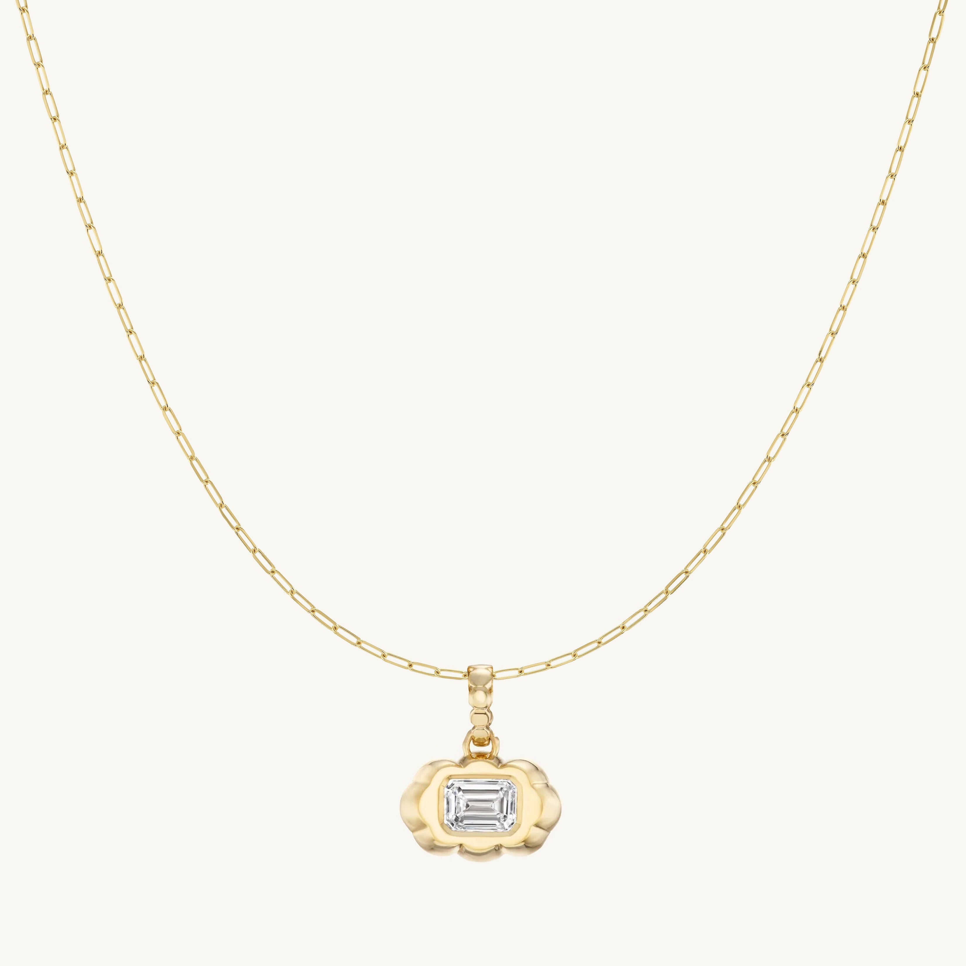 Cloud Diamond Pendant + Free Chain Necklace
