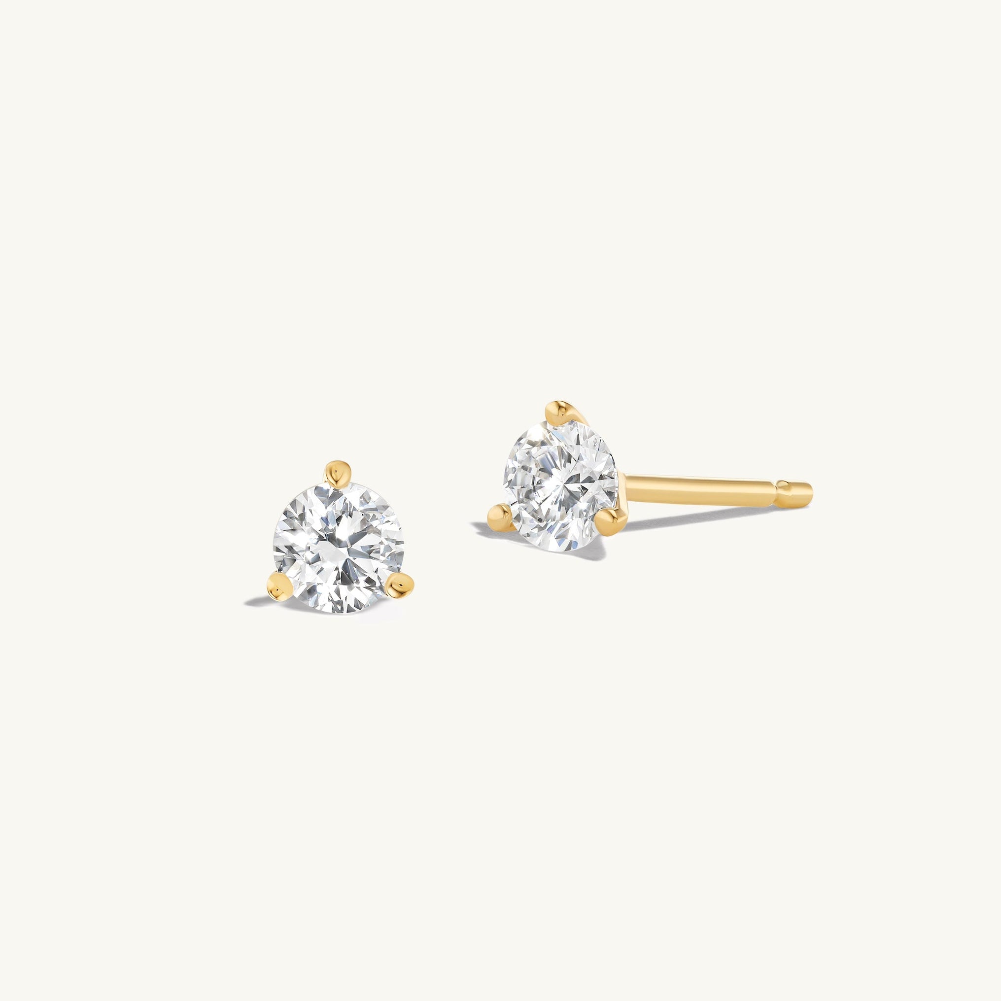 Free Mini Fluted Diamond Studs