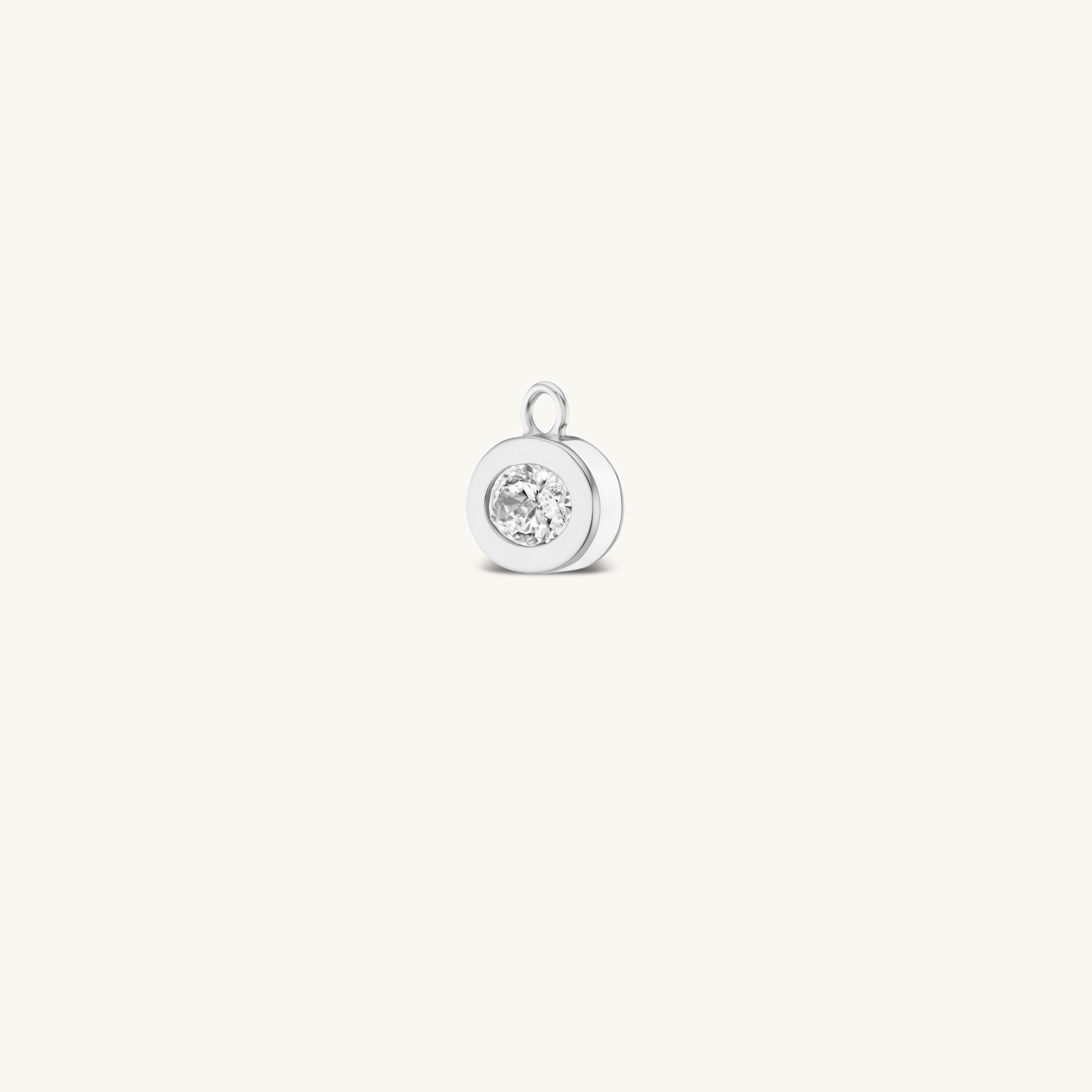 SRJ X ZM Oval Diamond and Enamel Earring Charms