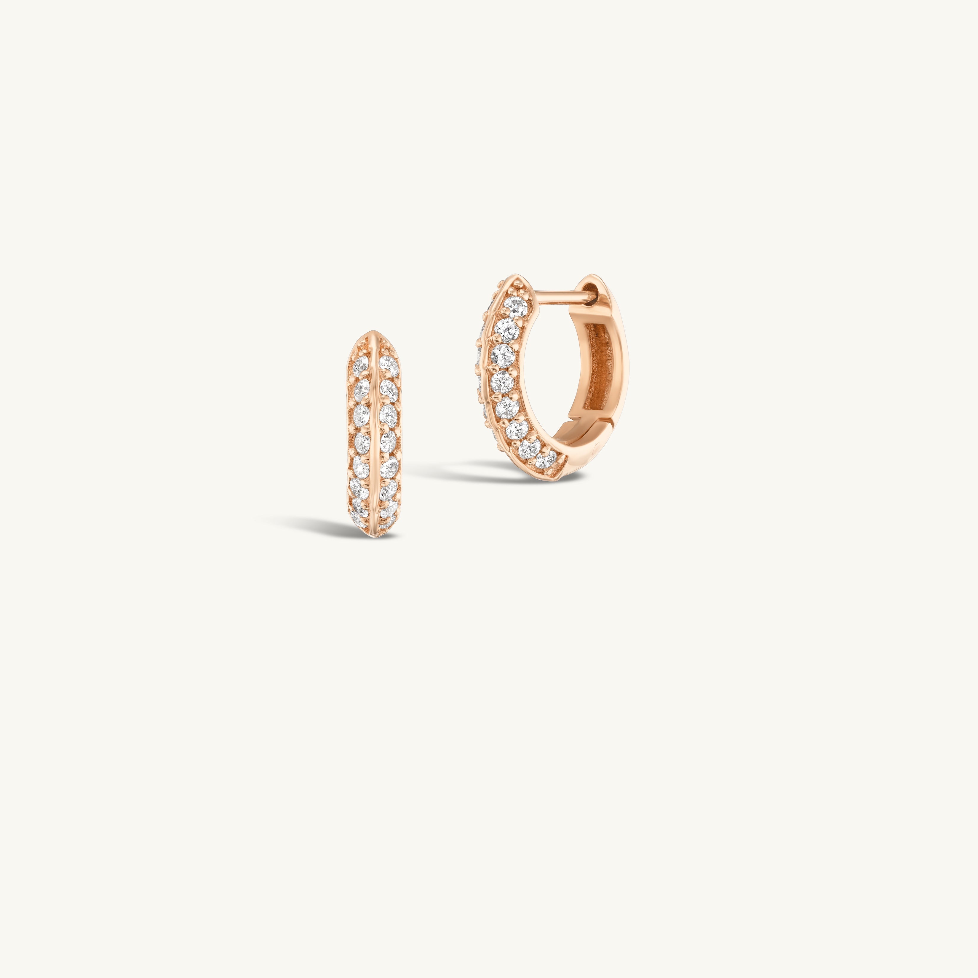 Pave Knife Edge Hoop
