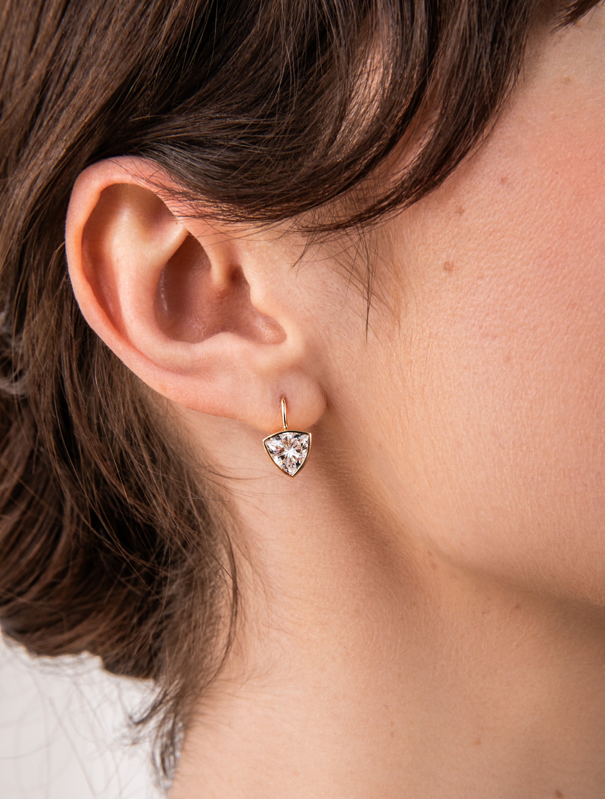 Trillion Drop Earrings