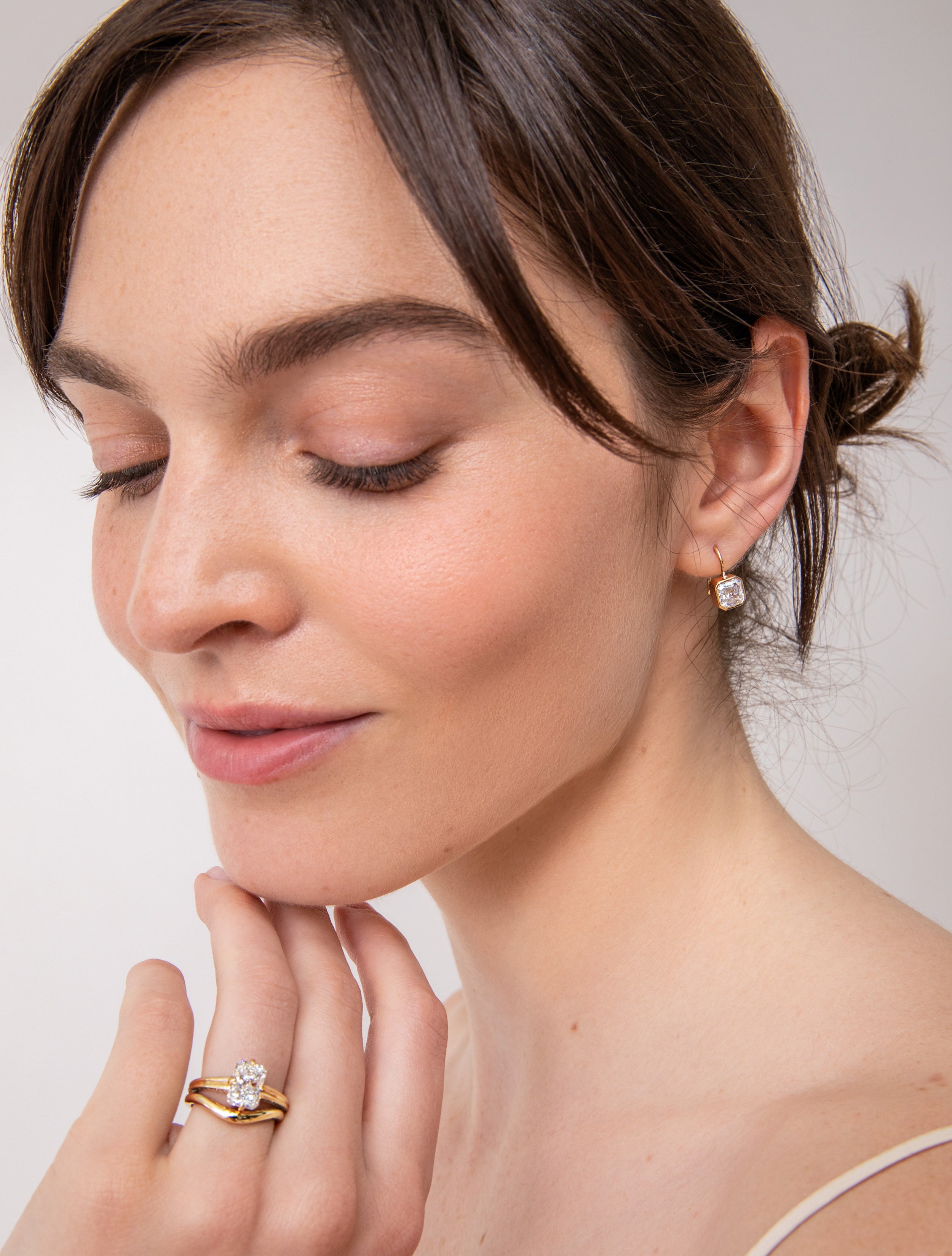 Asscher Drop Earrings