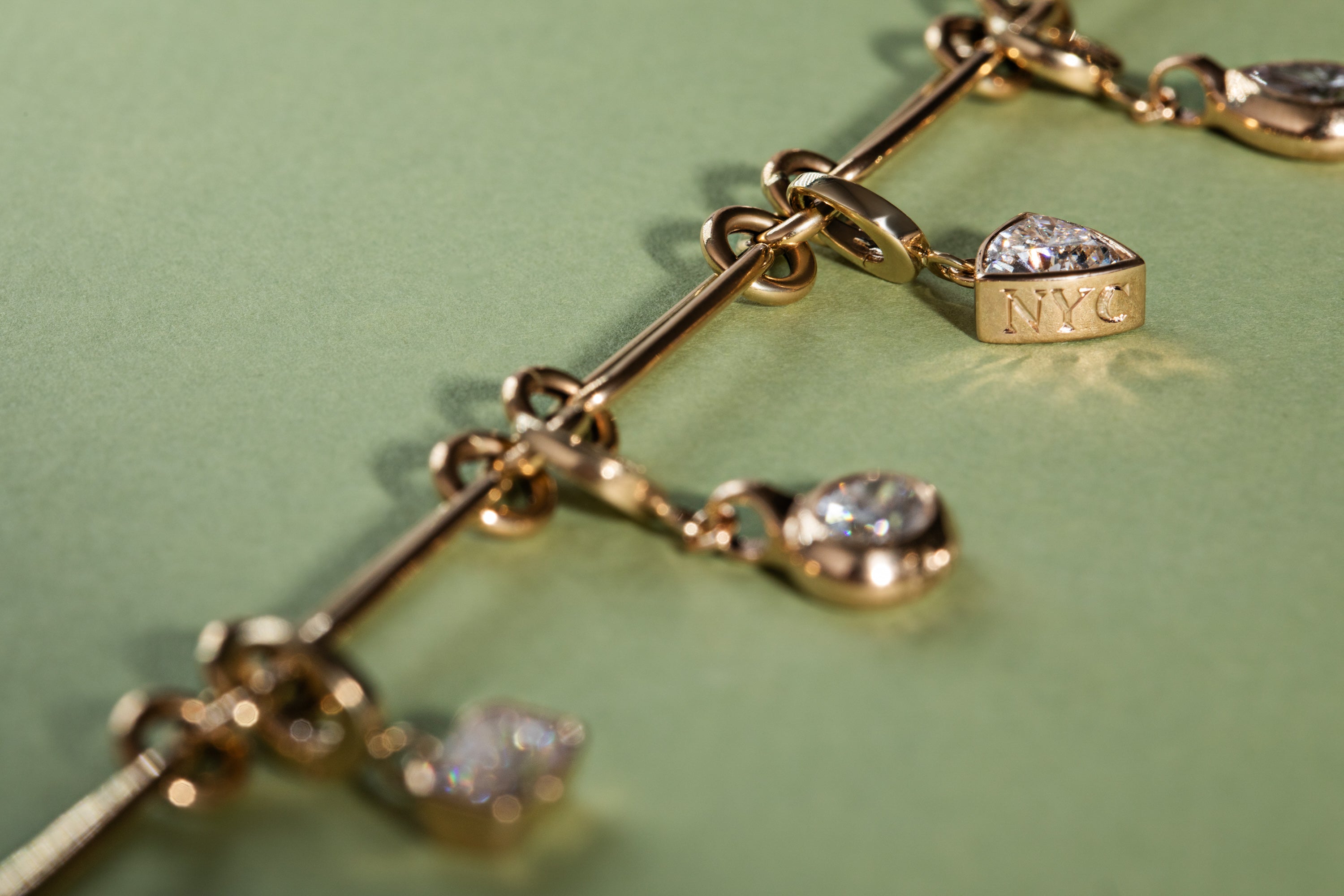 Trillion Bezel Charm