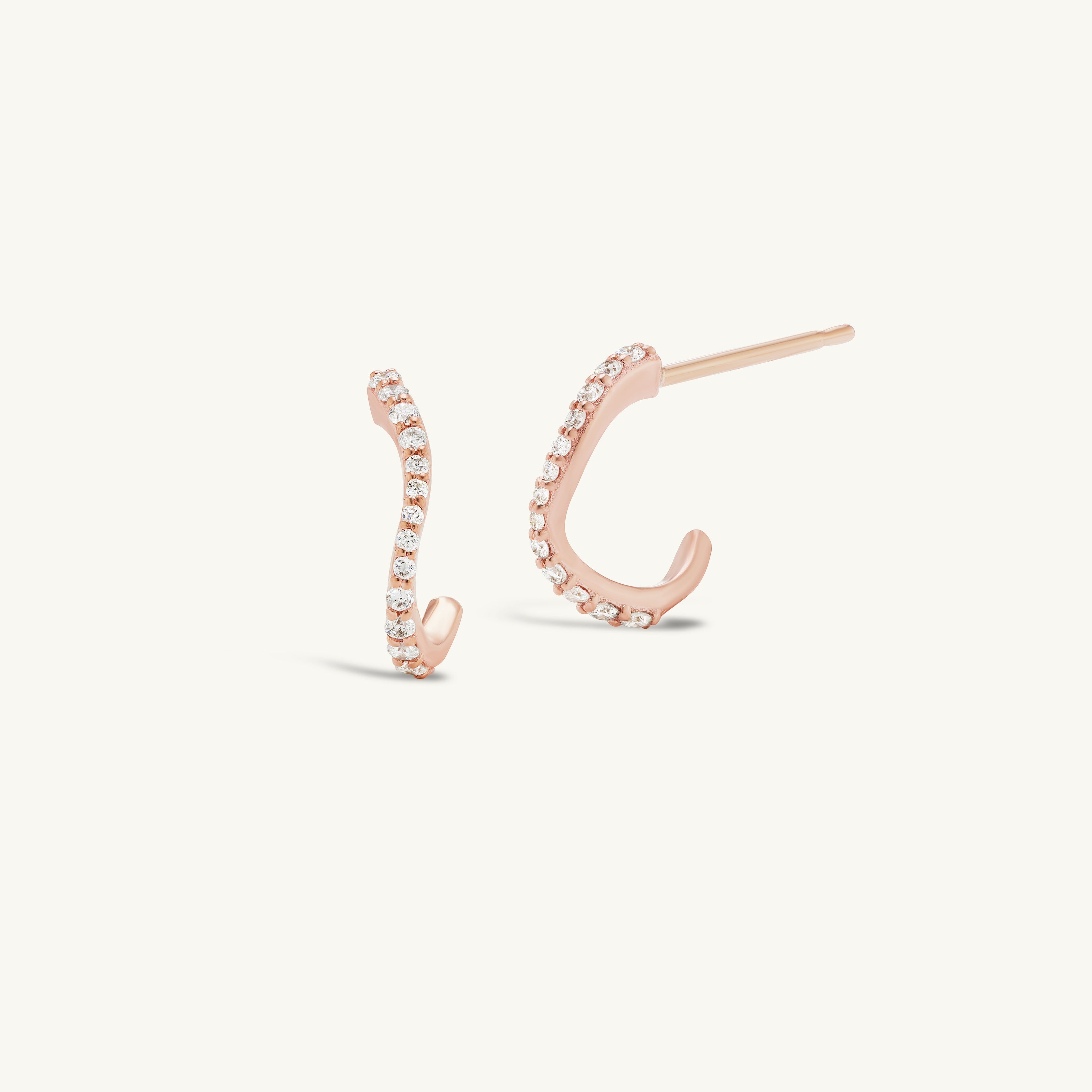 Mini Pave Sway Hoops