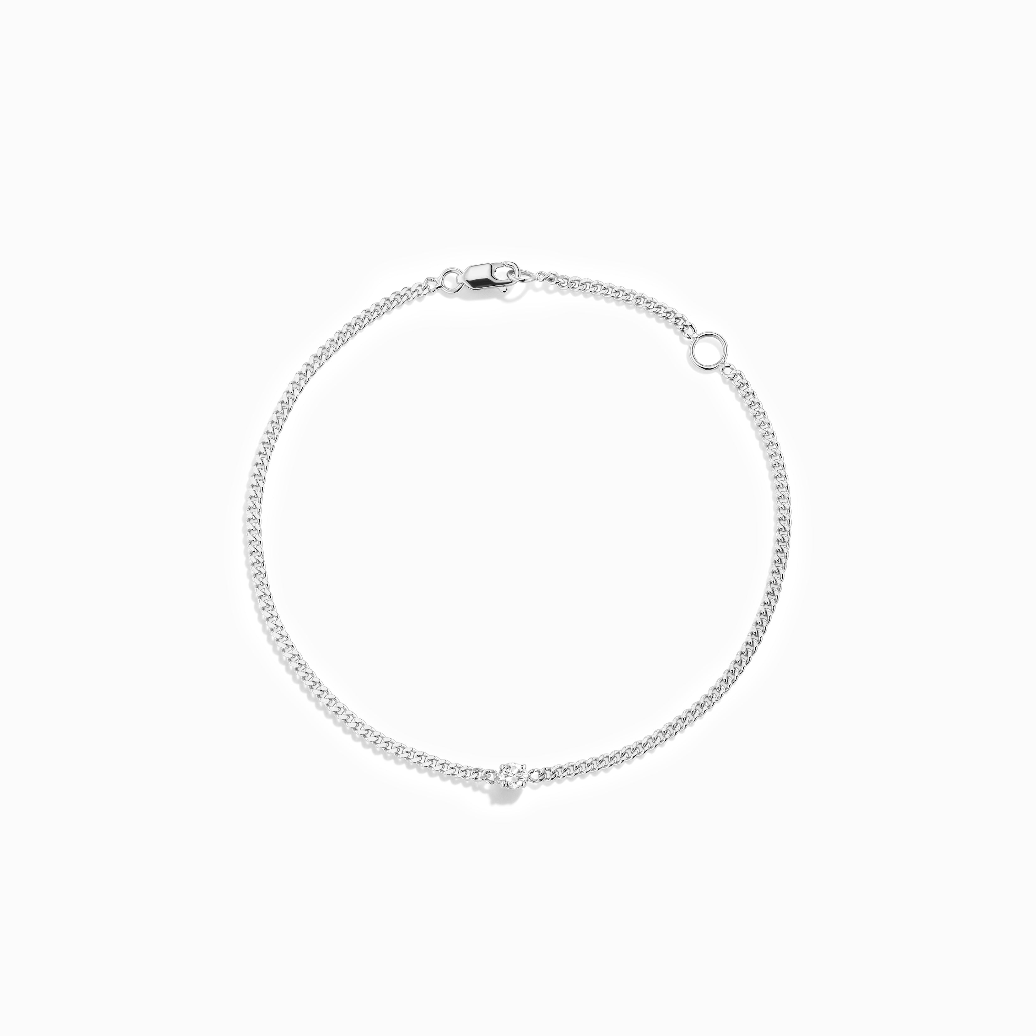 Single Diamond Chain Bracelet