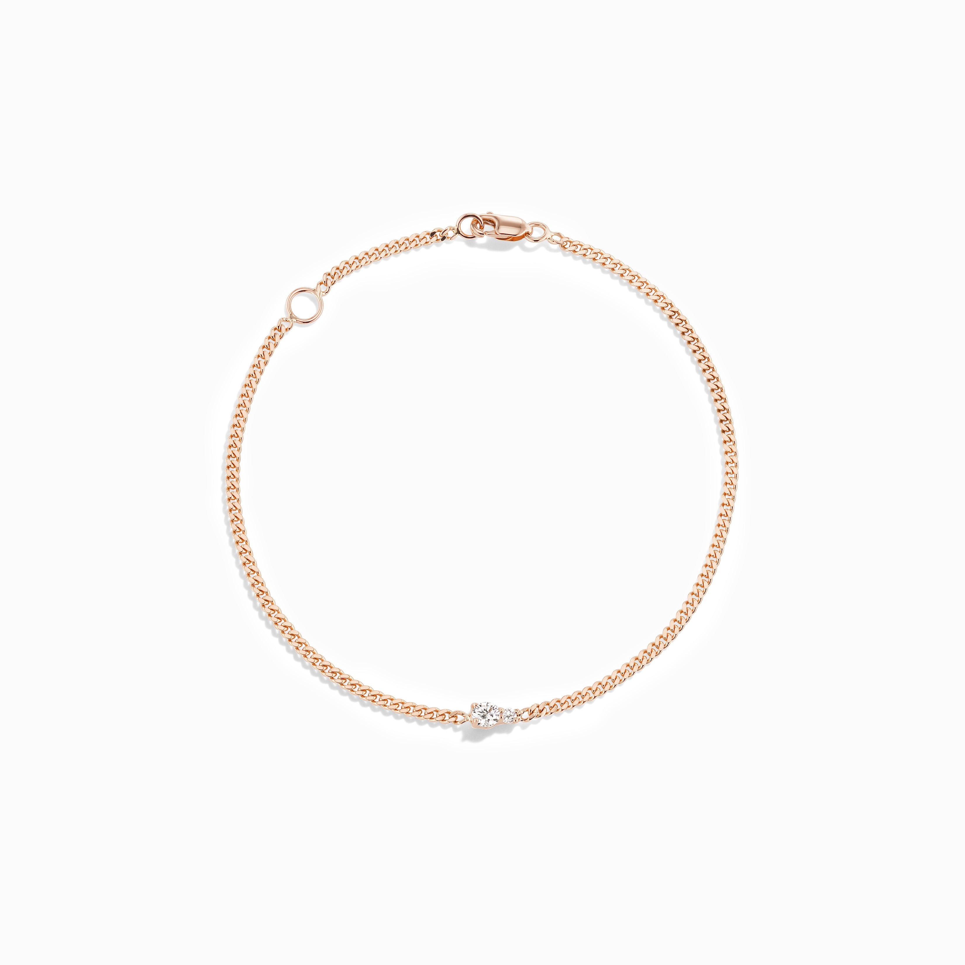 Double Diamond Chain Bracelet