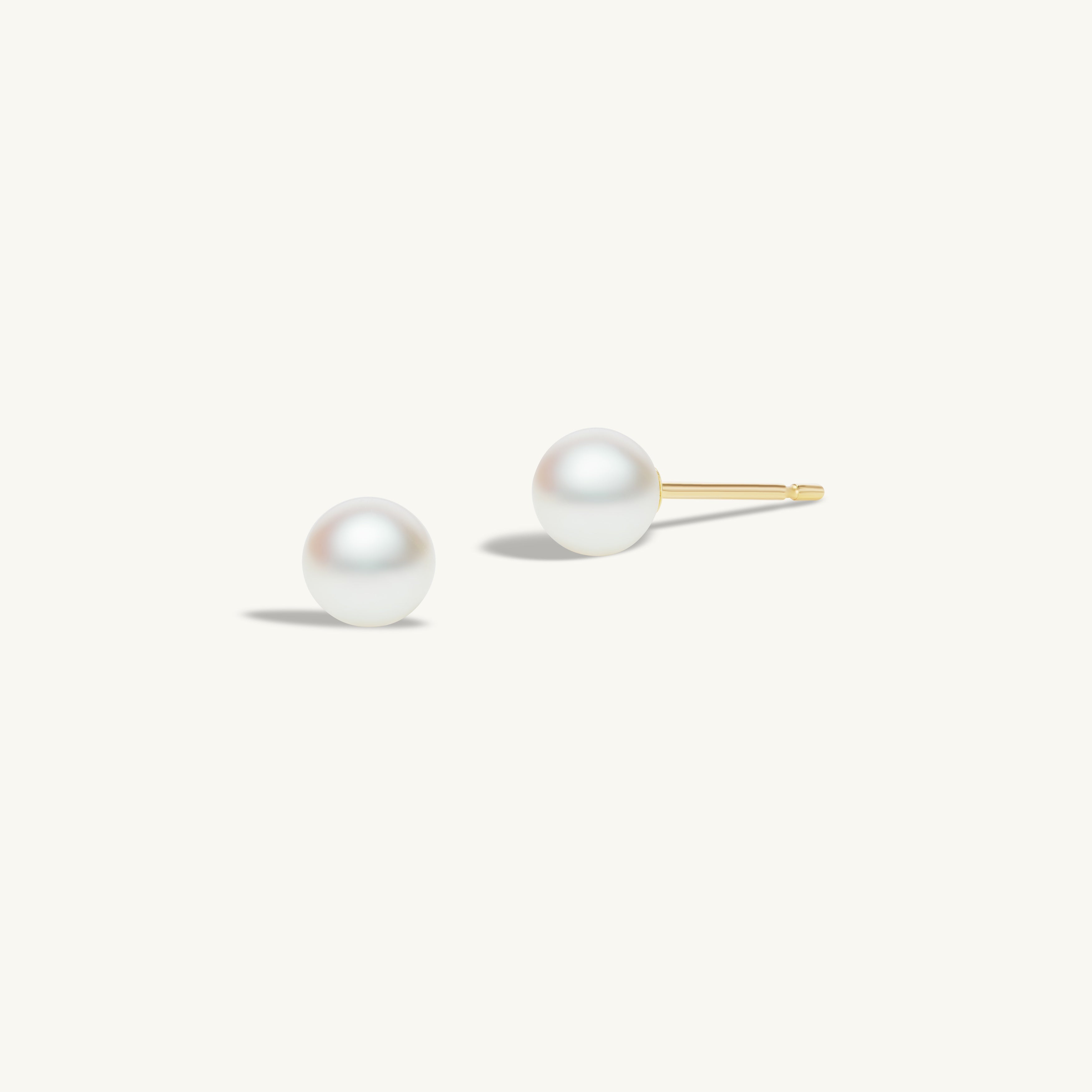 Pearl Studs with Pearl Earring Jacket Pair