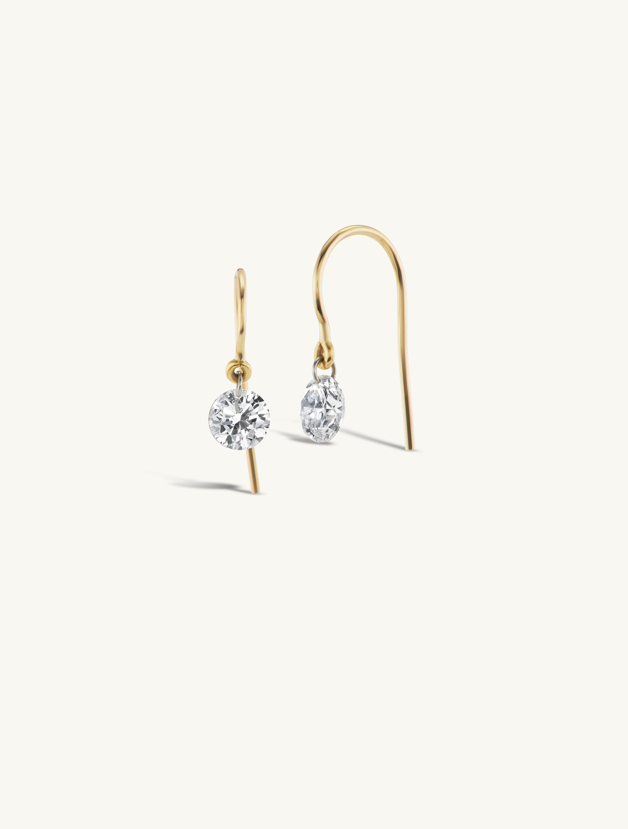 Petite Pierced Diamond Earrings