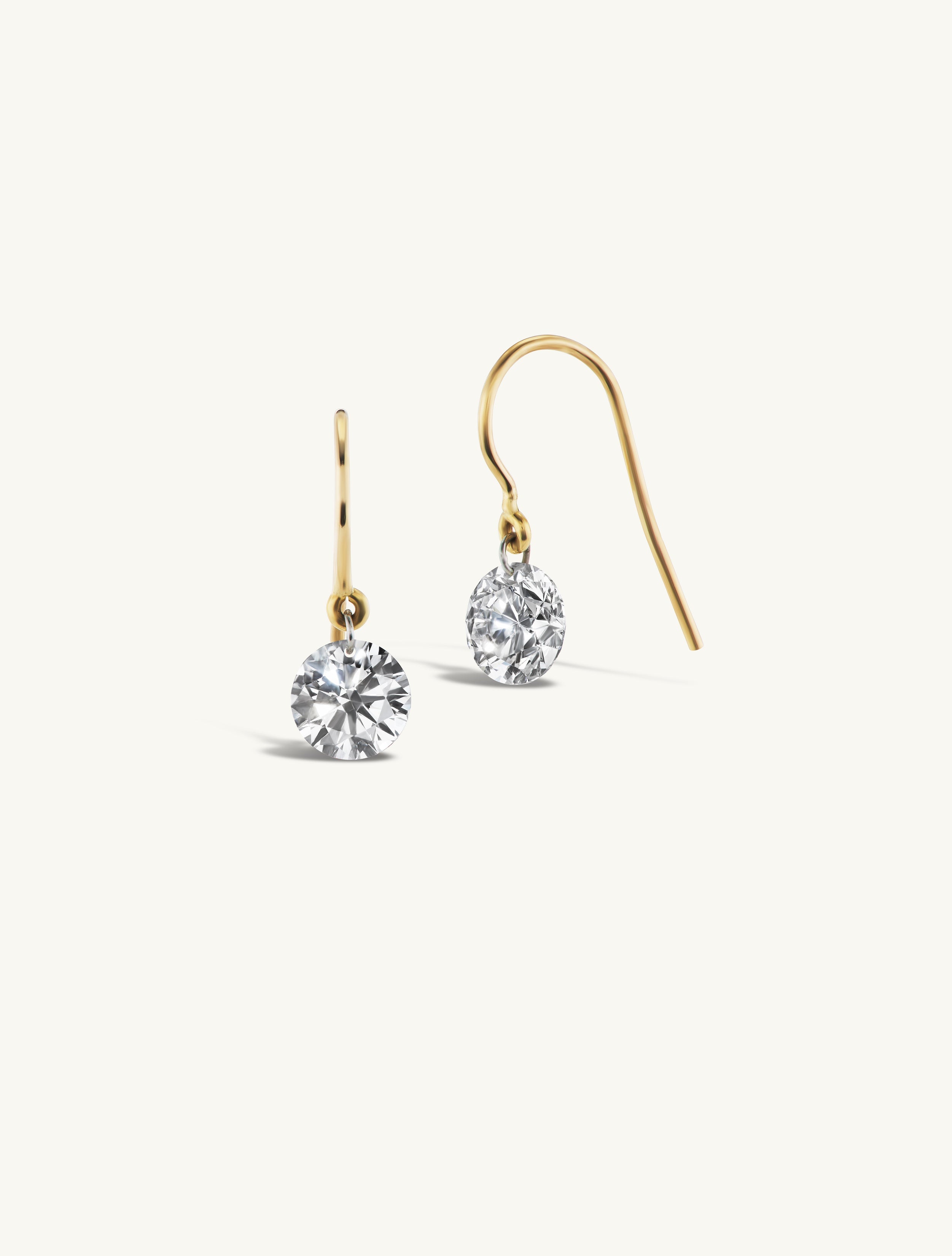 Pierced Diamond Earrings
