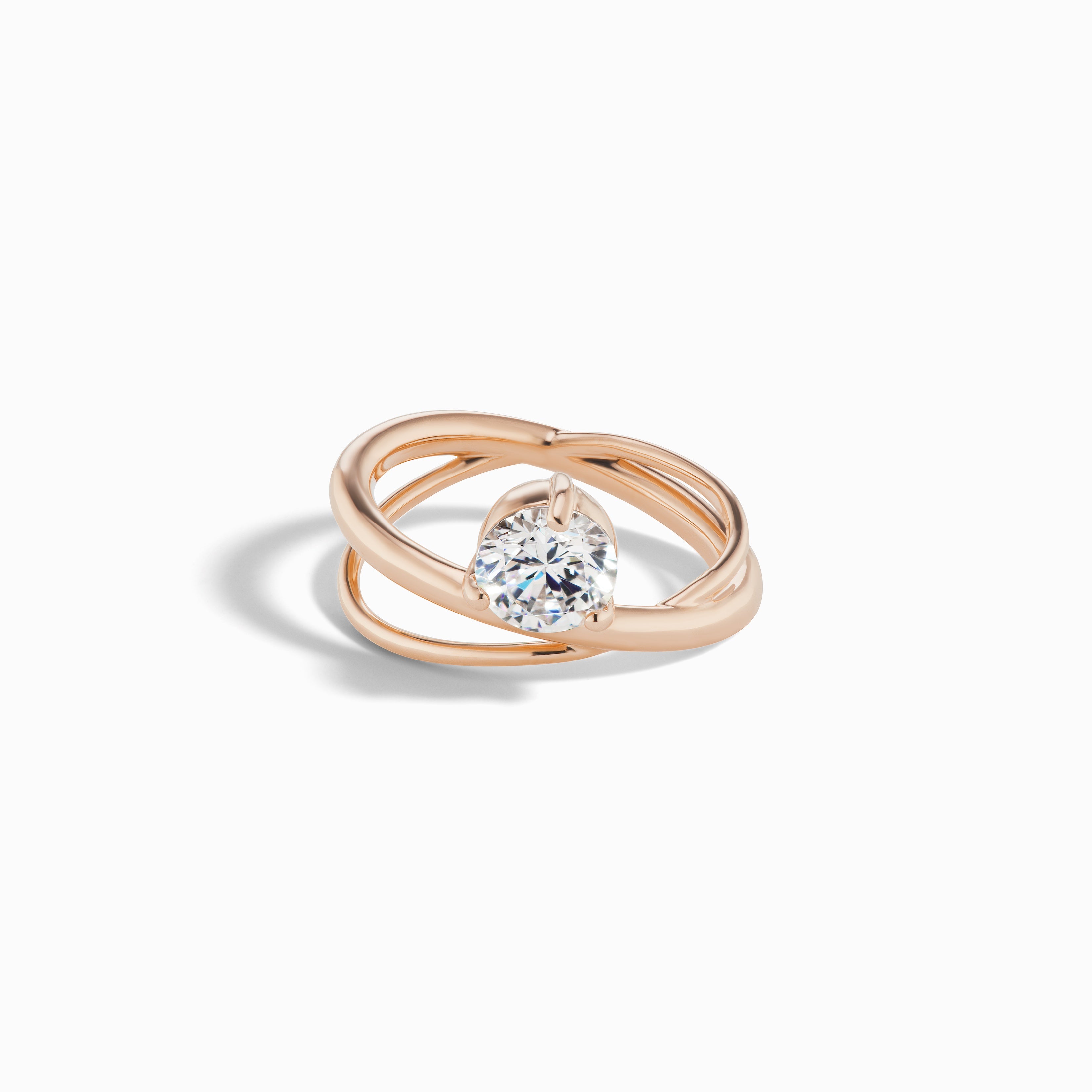 Crossover Engagement Ring