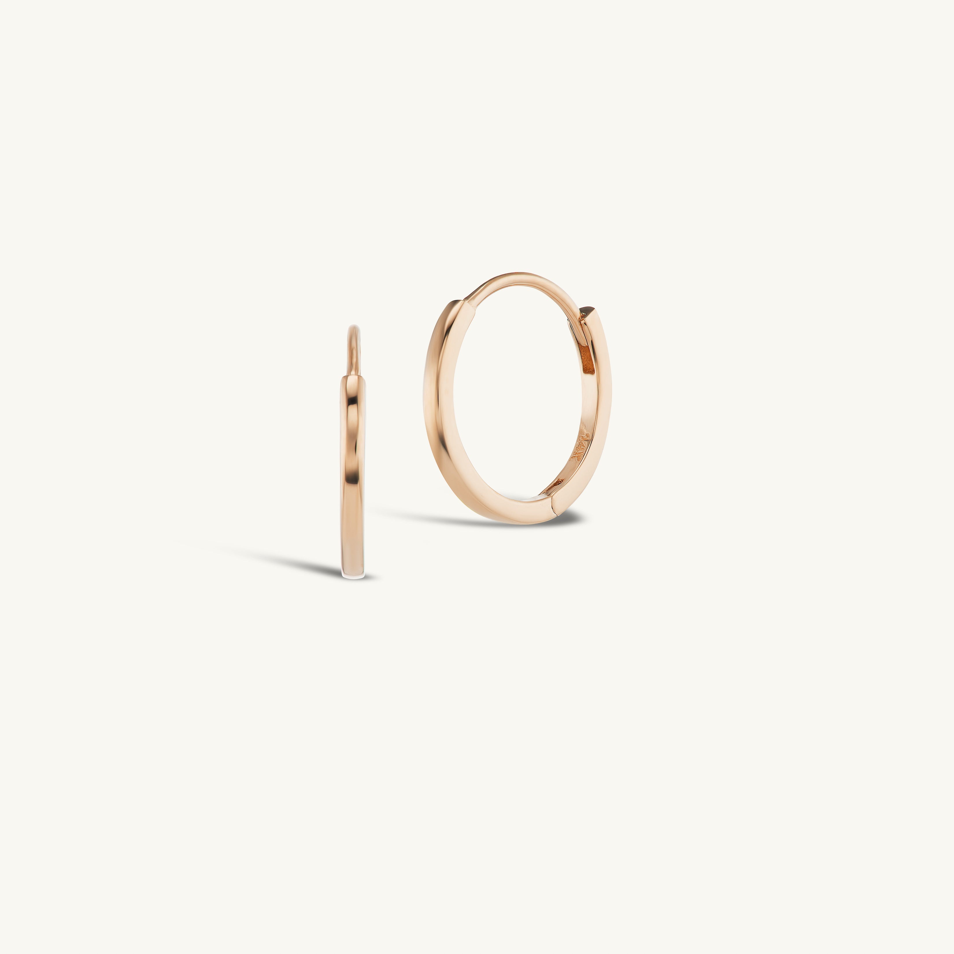 12mm Gold Huggies