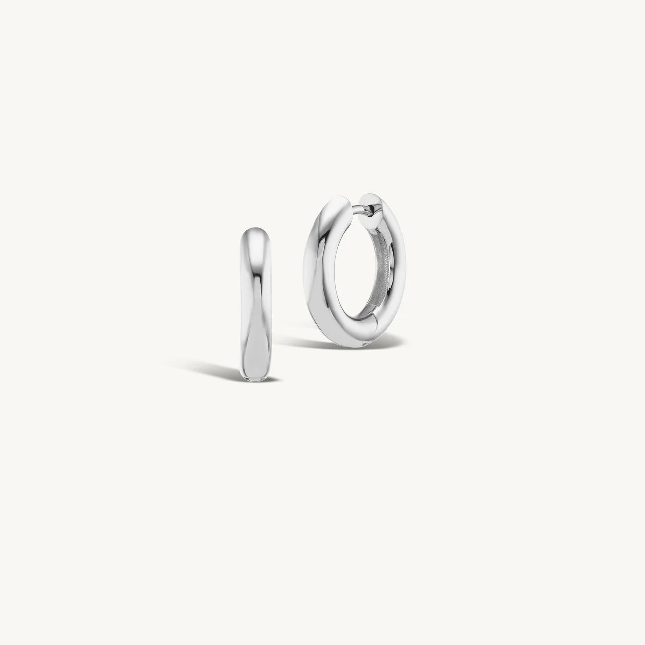 Sunrise Hoop + Free Mini Round Pierced Diamond Charms